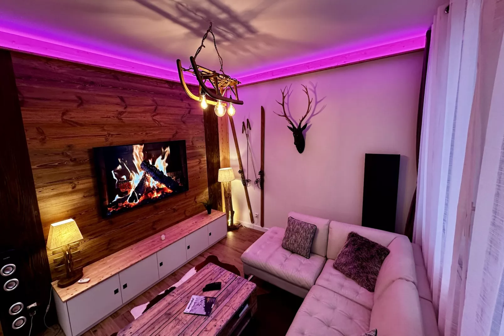 Le Refuge des Skieurs - Woonkamer