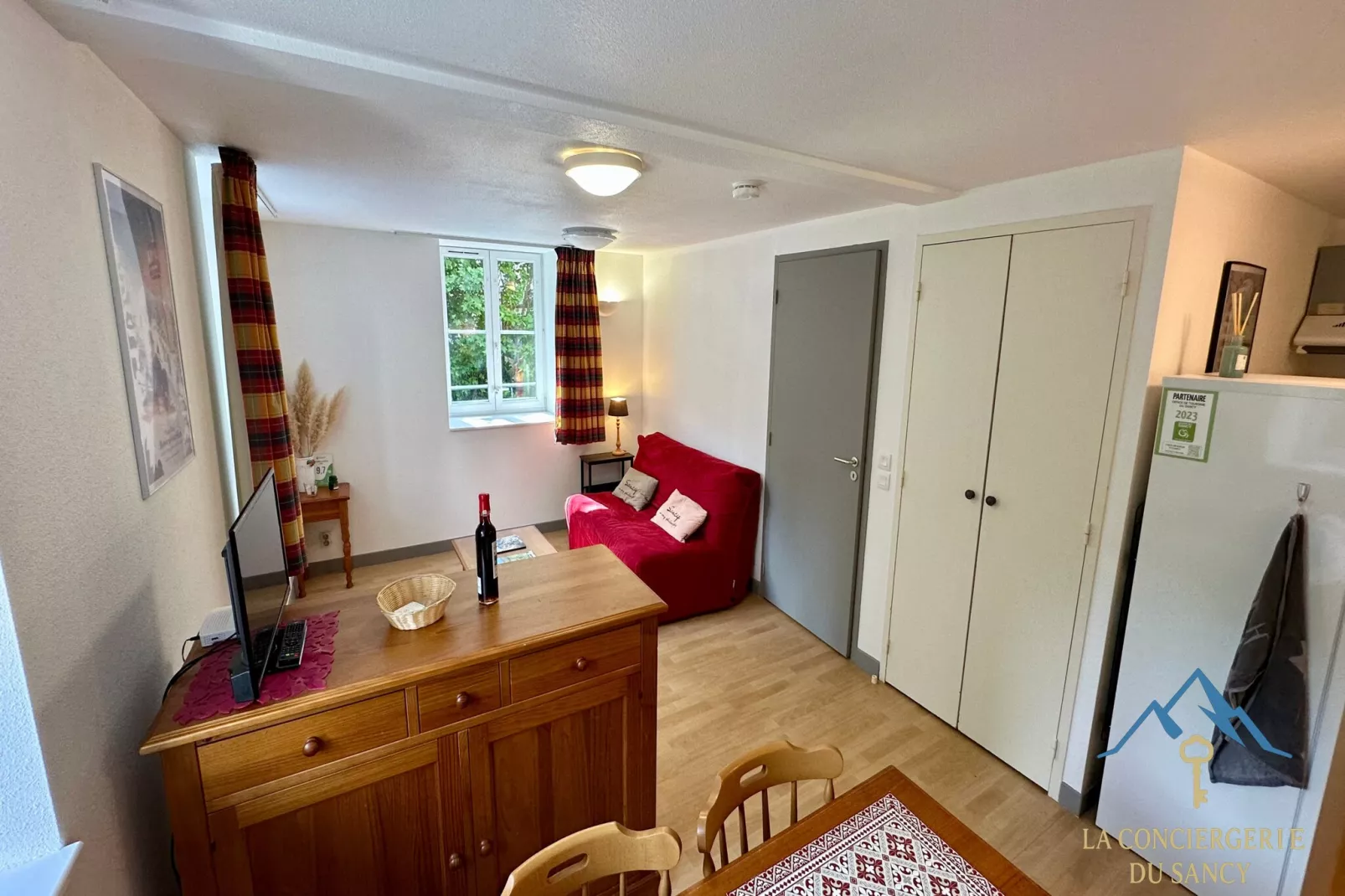 La Rive Gambetta La Bourboule 4 pers-Woonkamer