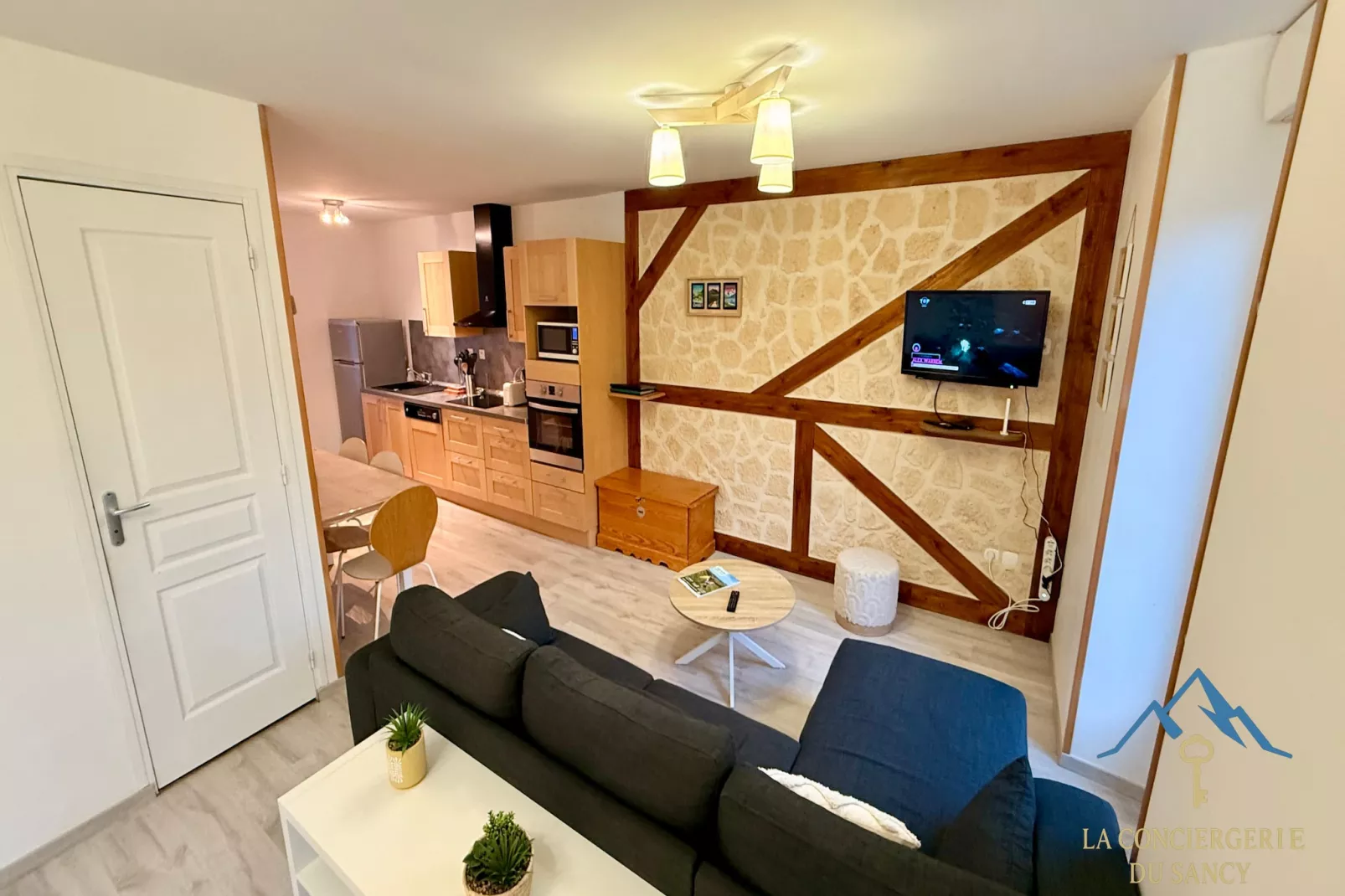 Le Capucine 4 Le Mont Dore 4/6 pers - Woonkamer