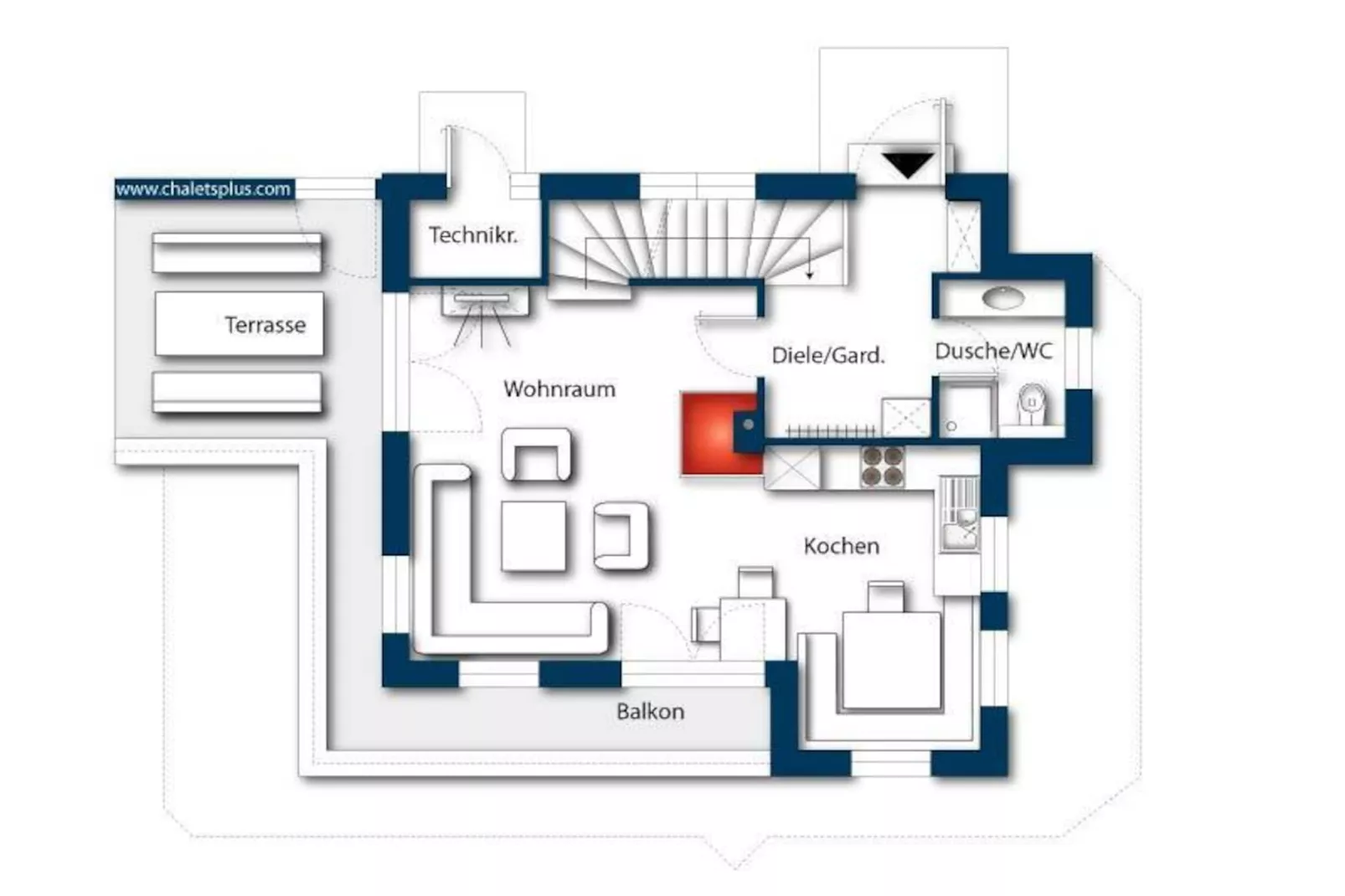 Schöneben Chalet 4-Jahreszeiten-Niet-getagd