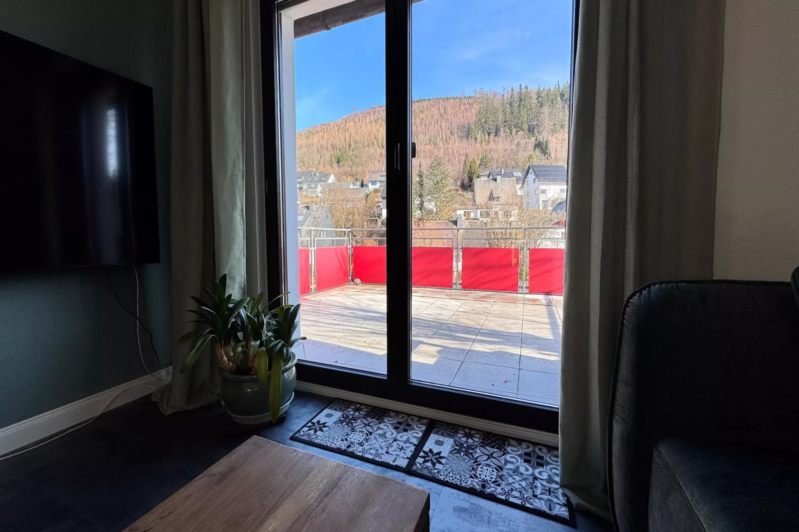 Friedas Ferienhaus Olsberg-Terrasbalkon