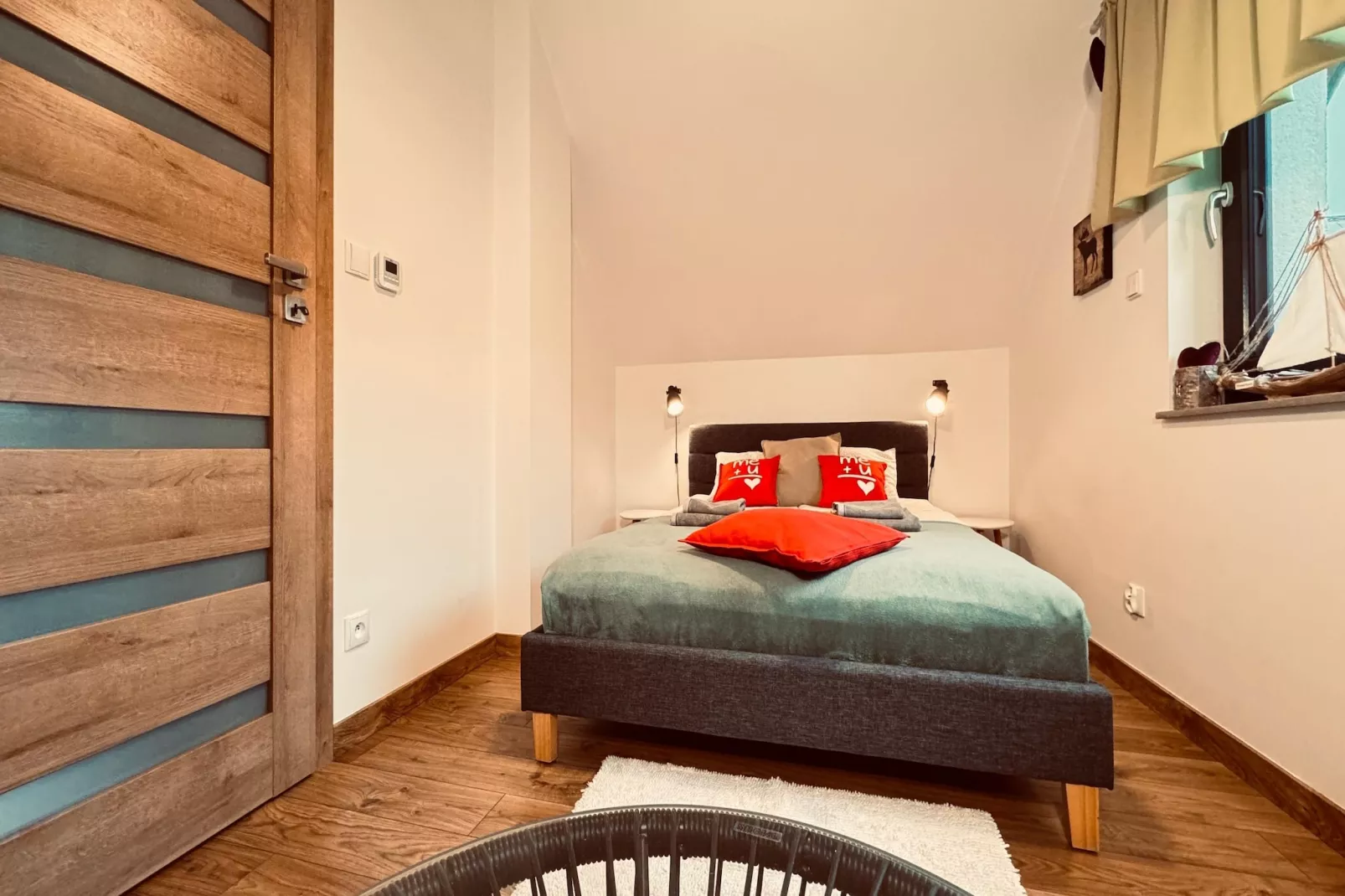 Dom wakacyjny Wilcza 12b dla 4 osób-Slaapkamer