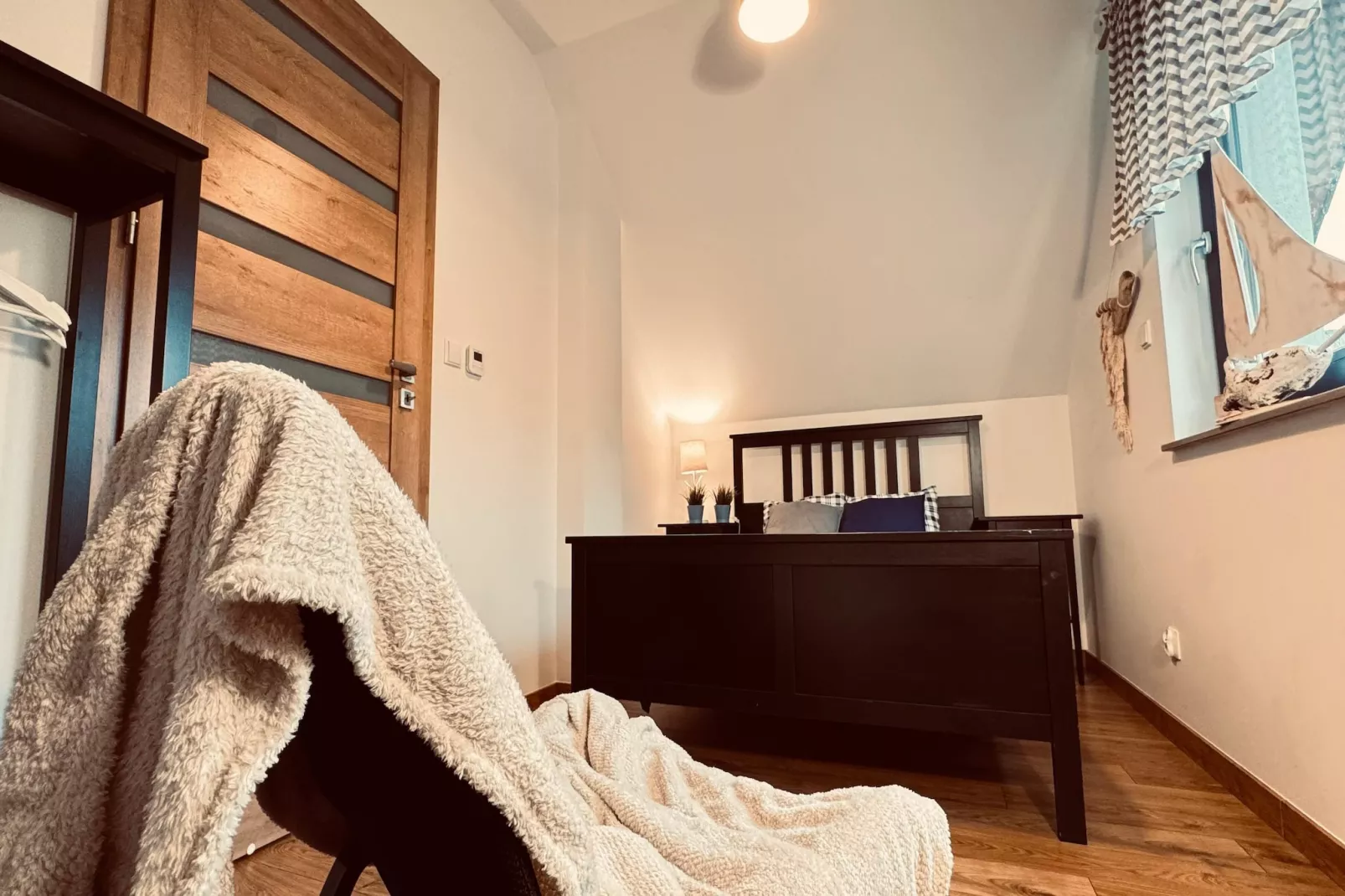 Dom wakacyjny Wilcza 12a dla 6 osób-Slaapkamer