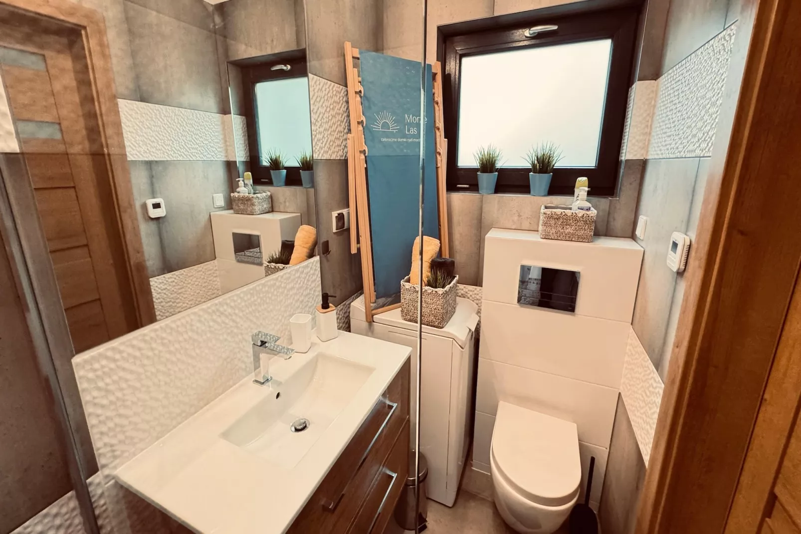 Dom wakacyjny Wilcza 12a dla 2 osób-Badkamer