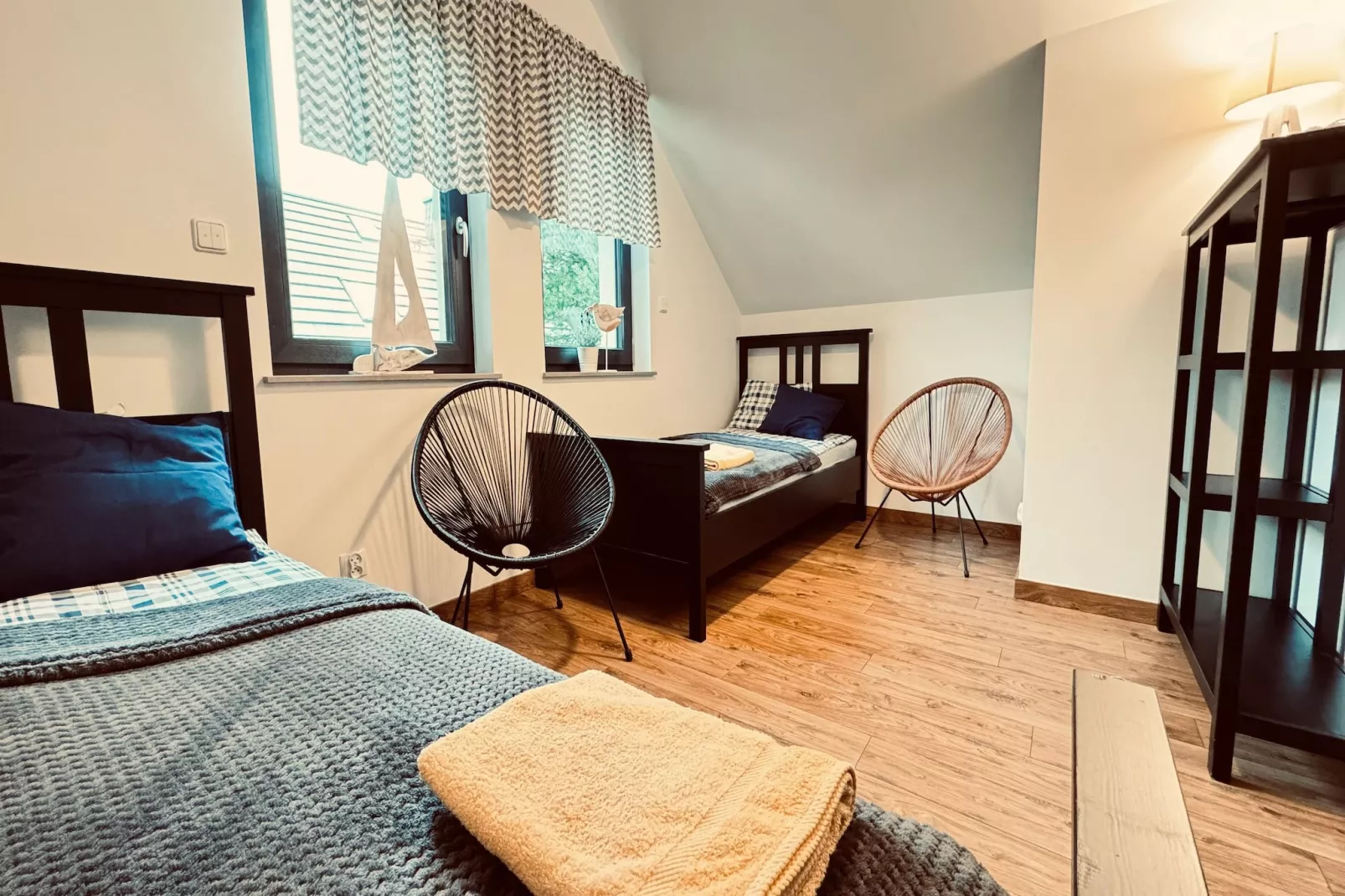 Dom wakacyjny Wilcza 12a dla 3 osób-Slaapkamer