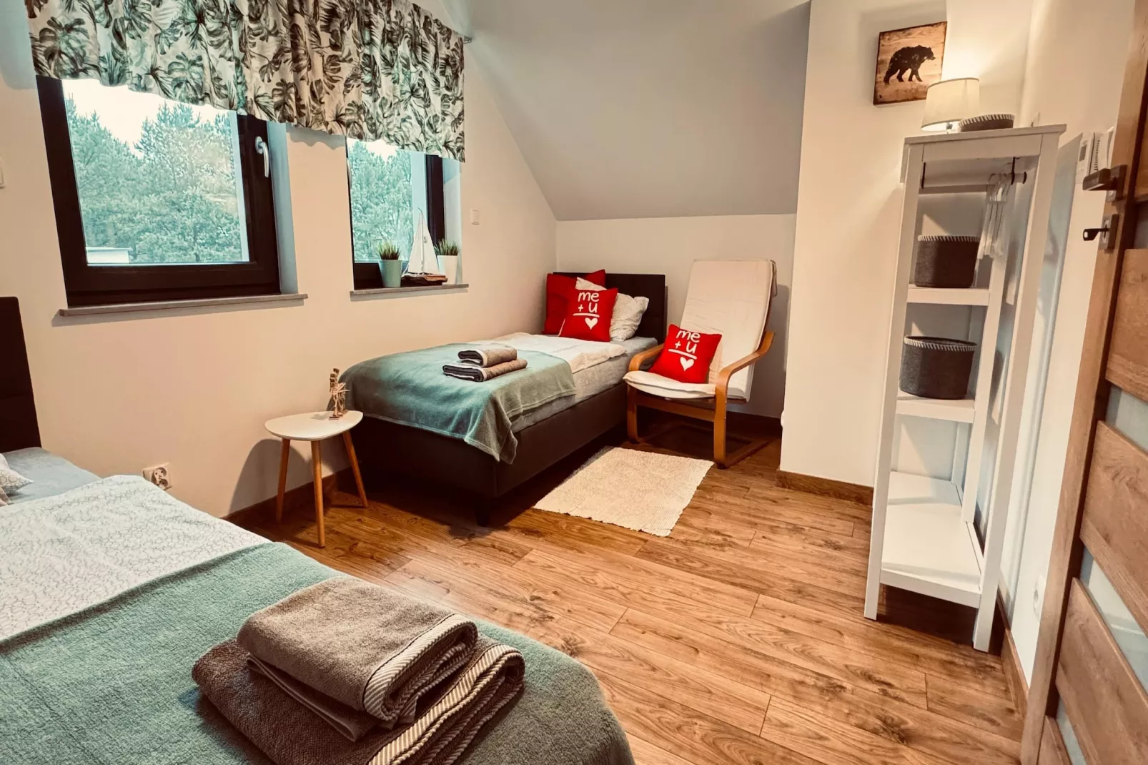 Dom wakacyjny Wilcza 12b dla 2 osób-Slaapkamer