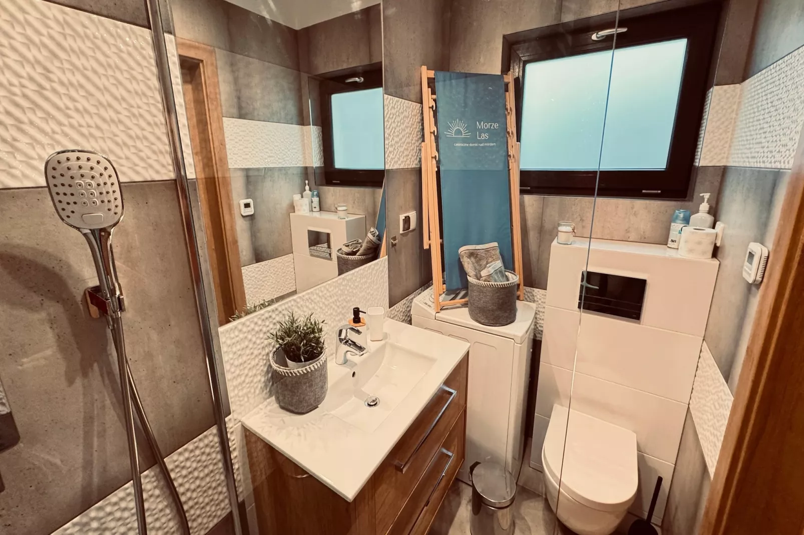 Dom wakacyjny Wilcza 12b dla 3 osób-Badkamer