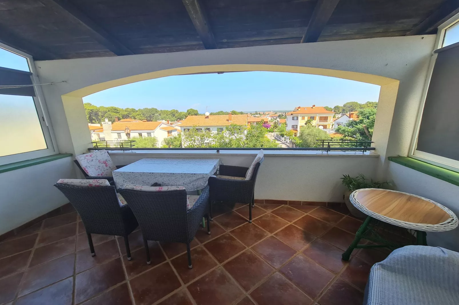 Apartment Erna II in Porec, Istria - Terrasbalkon