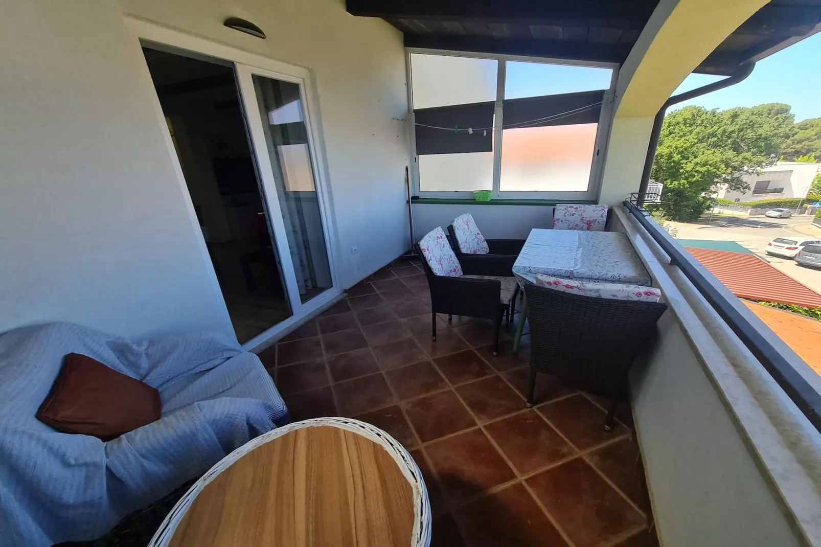 Apartment Erna II in Porec, Istria - Terrasbalkon