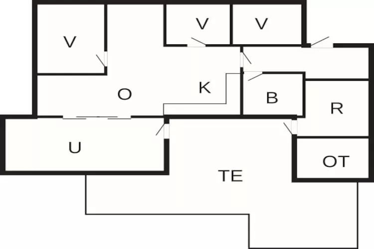 4 sterren vakantie huis in Hemmet-Plattegrond