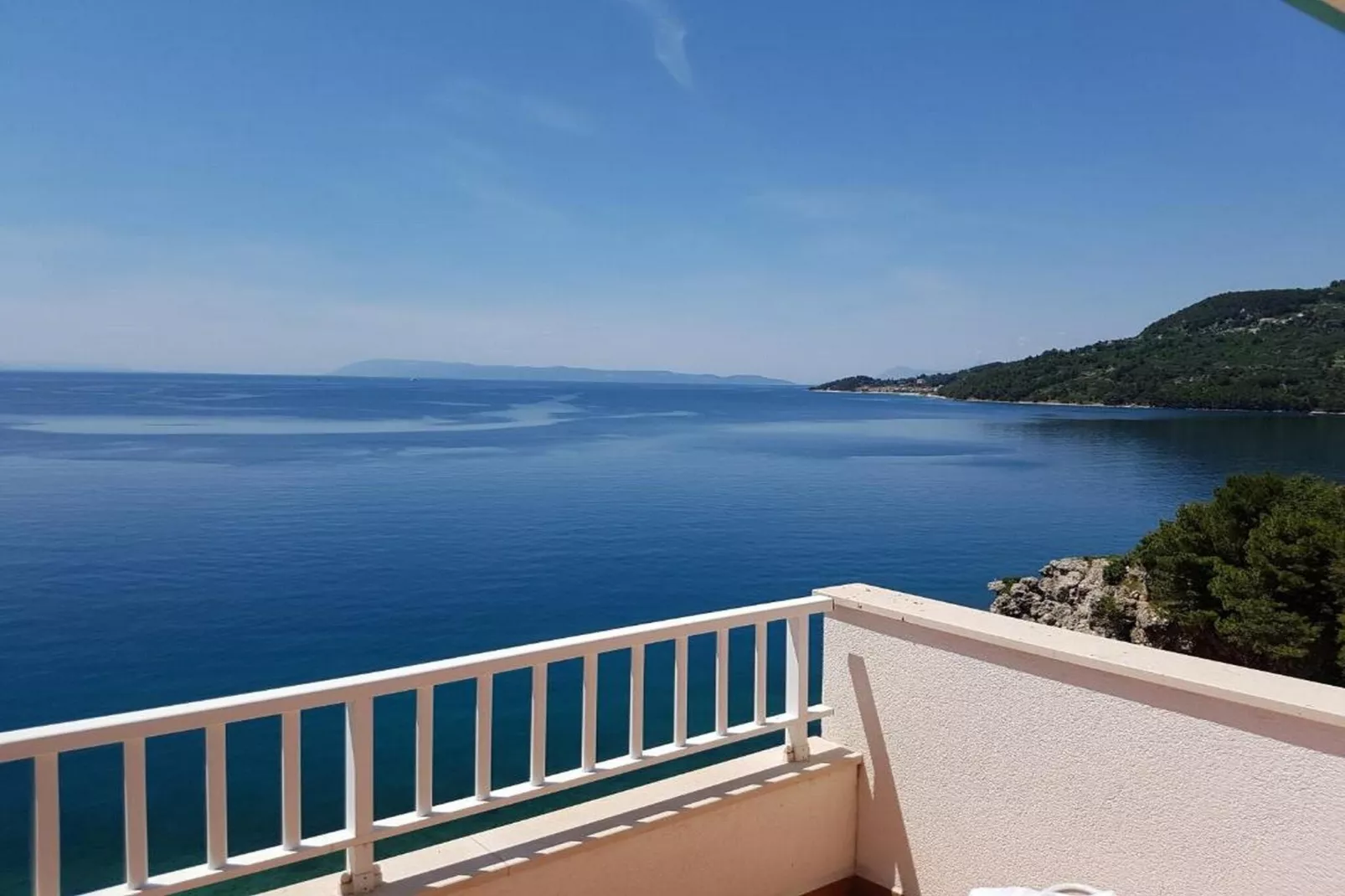 Apartments Jereb - One Bedroom Apartment with Balcony and Sea View (Sanda)-Terrasbalkon
