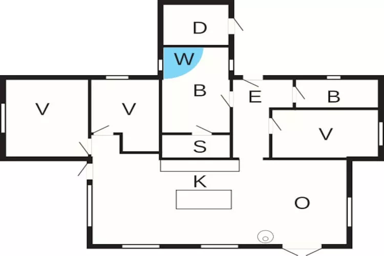 10 persoons vakantie huis in Væggerløse-Plattegrond