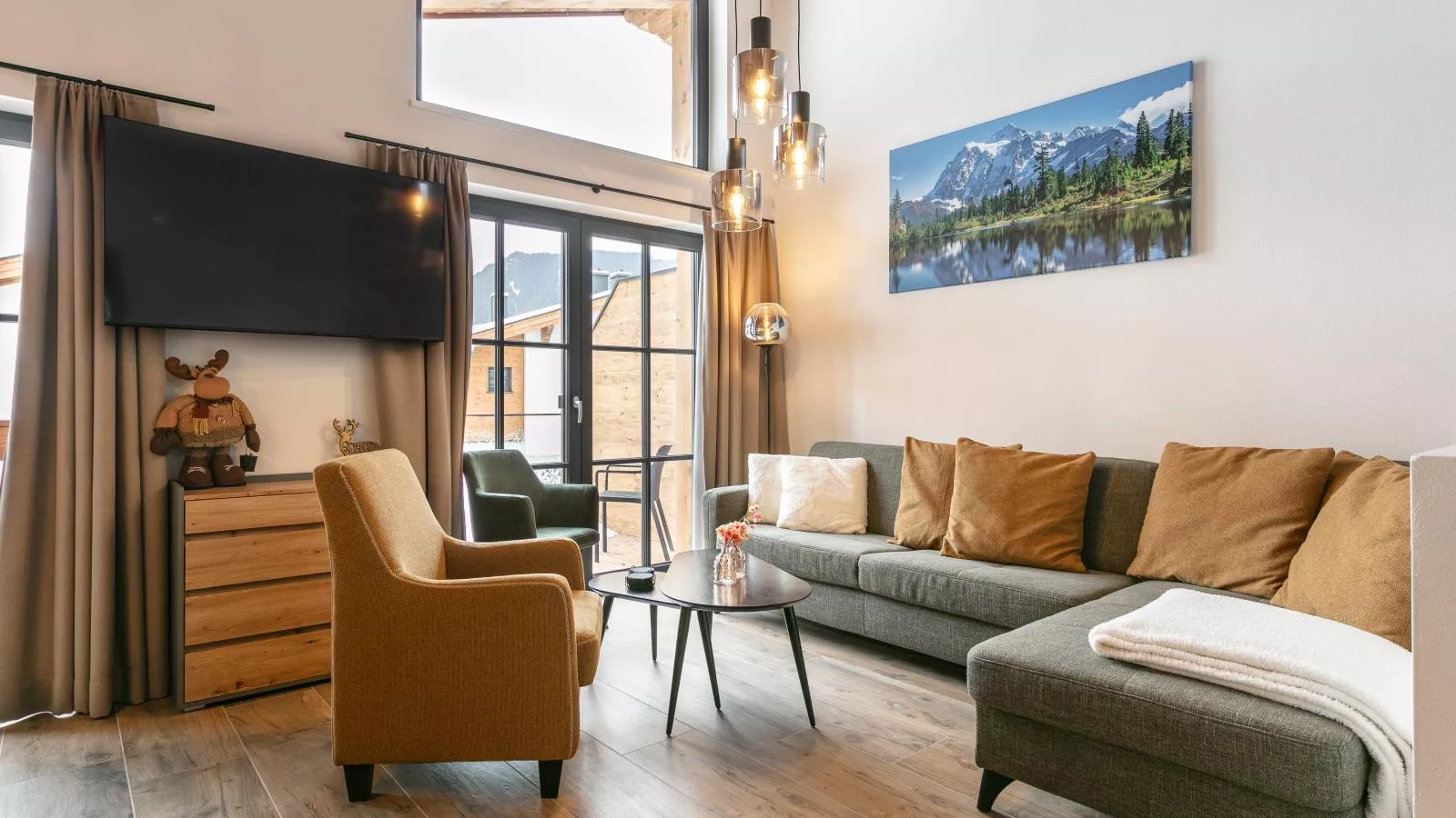 Tauernlodge Eben A4 - Woonkamer