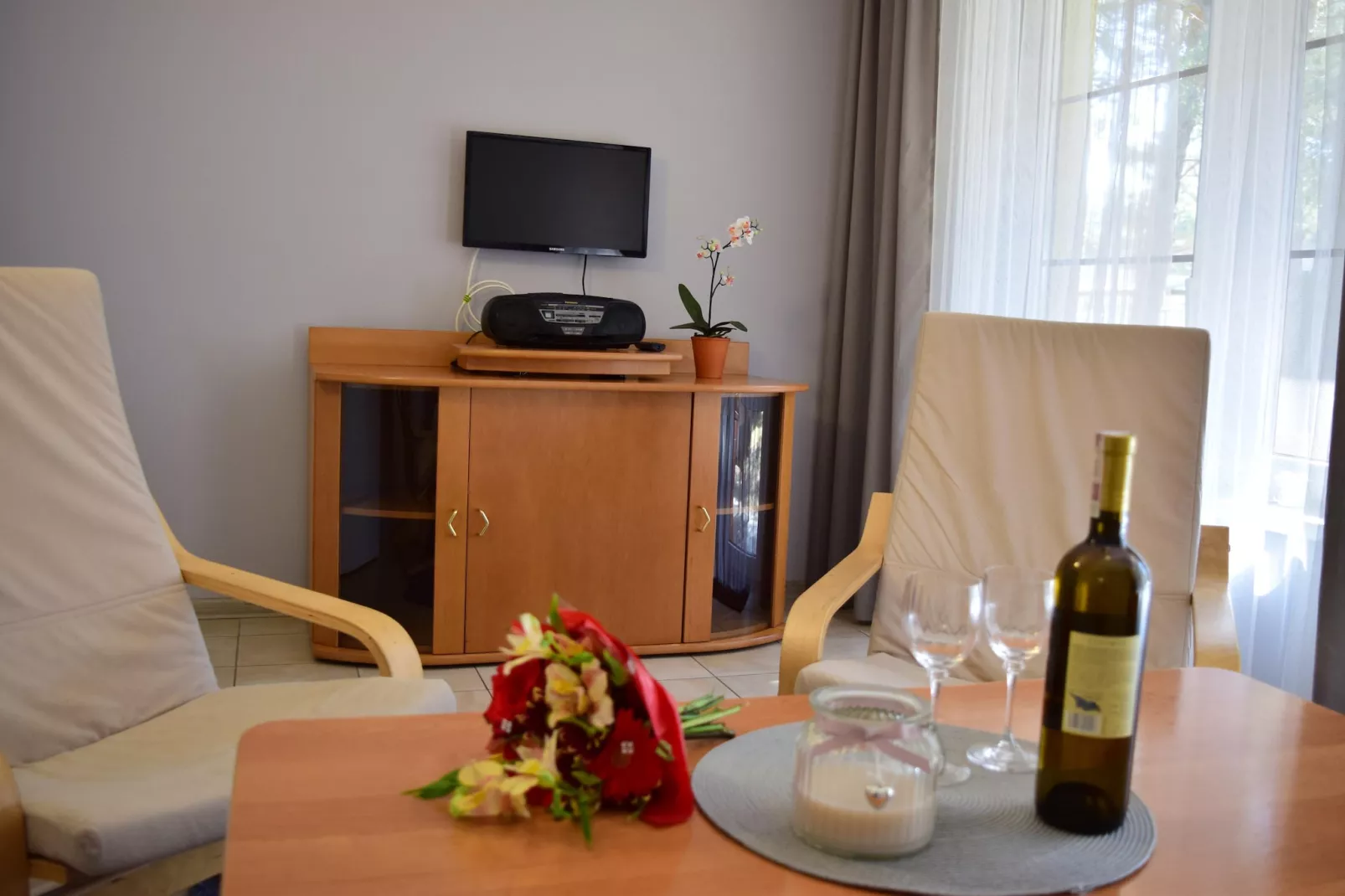 Piętrzowe domy wakacyjne w Rowach dla max 6 osób-Woonkamer