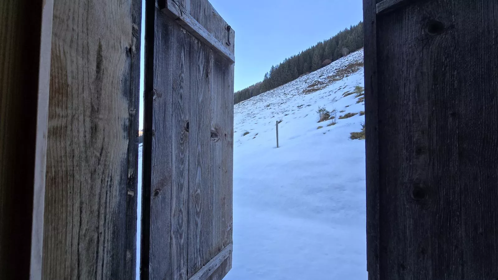 Schönangeralm Skihütte - Uitzicht winter