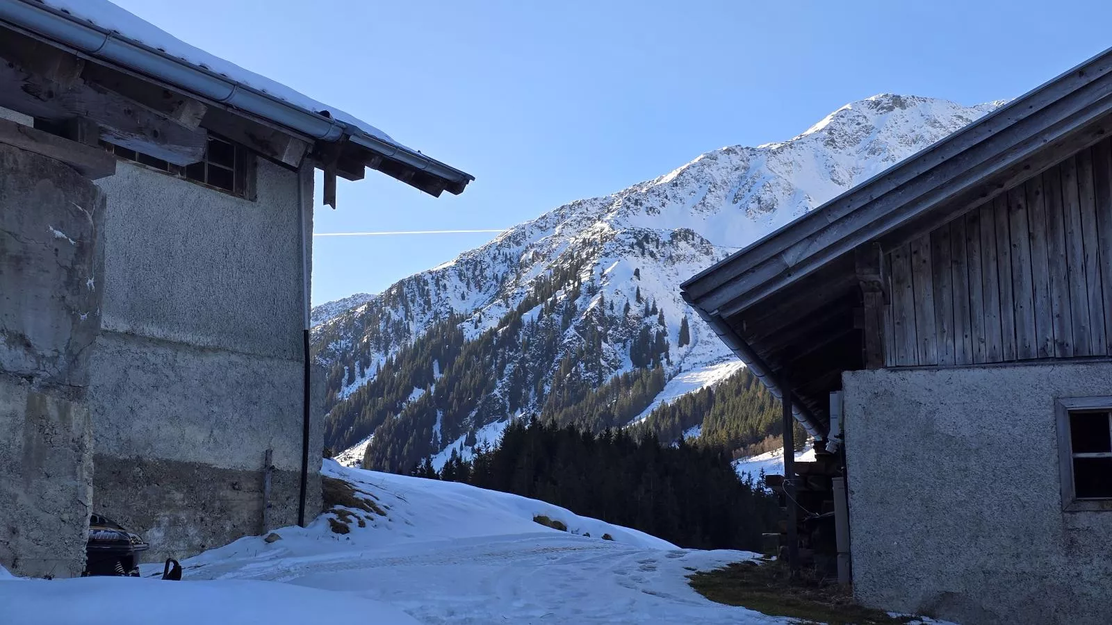 Schönangeralm Skihütte - Uitzicht winter