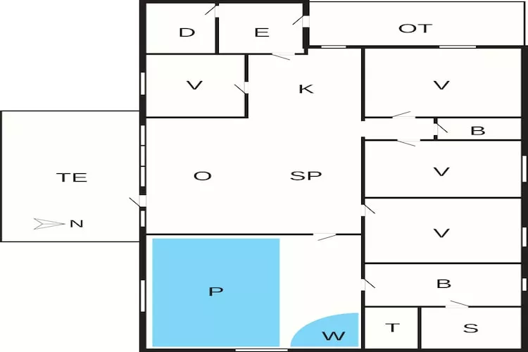 8 persoons vakantie huis in Oksbøl-By Traum - Plattegrond