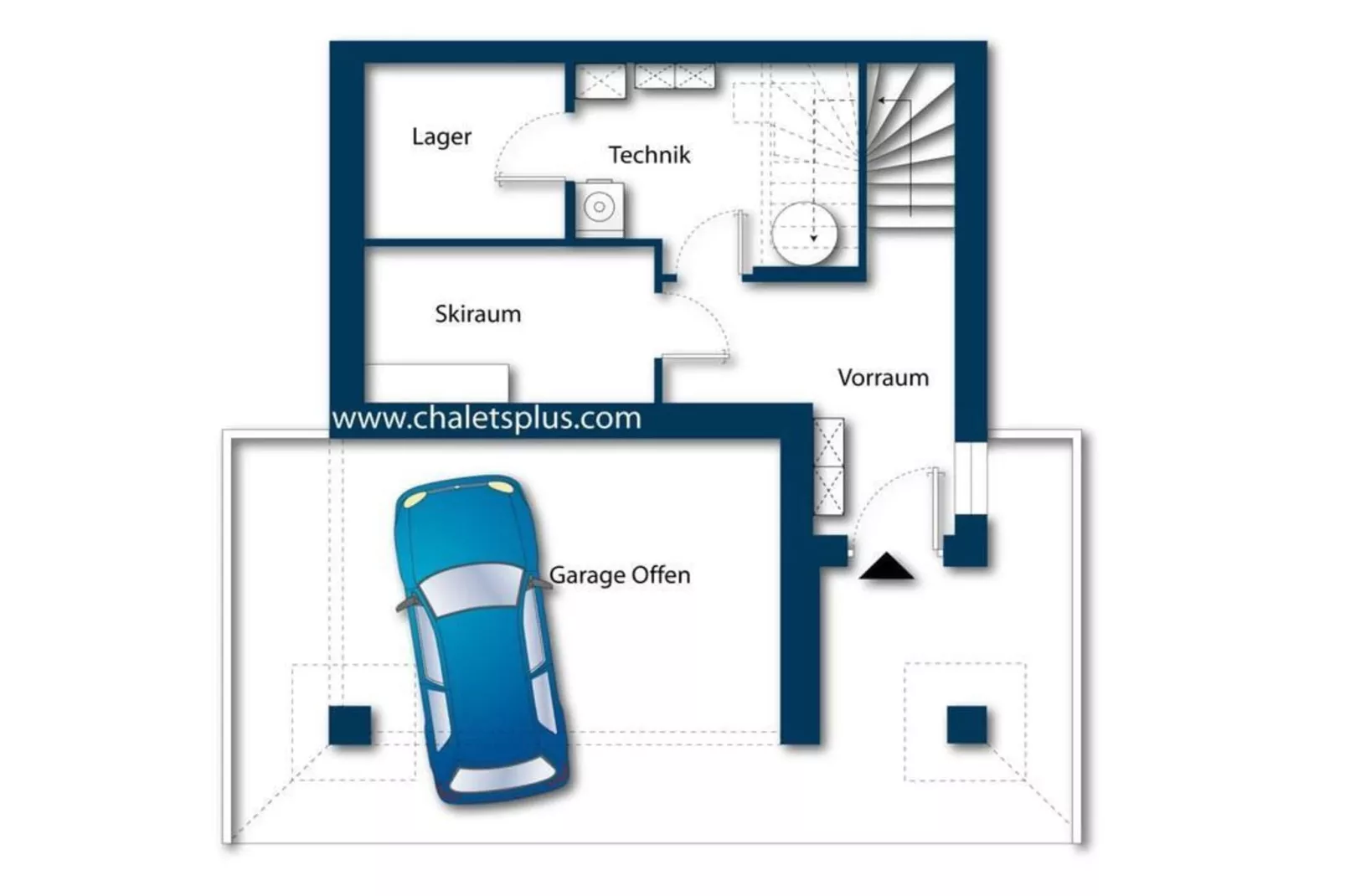 Nationalpark Chalet Schwarzes Hörndl - Plattegrond