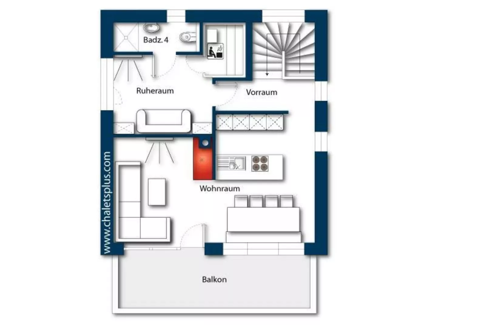 Nationalpark Chalet Dreiherrenspitze - Plattegrond