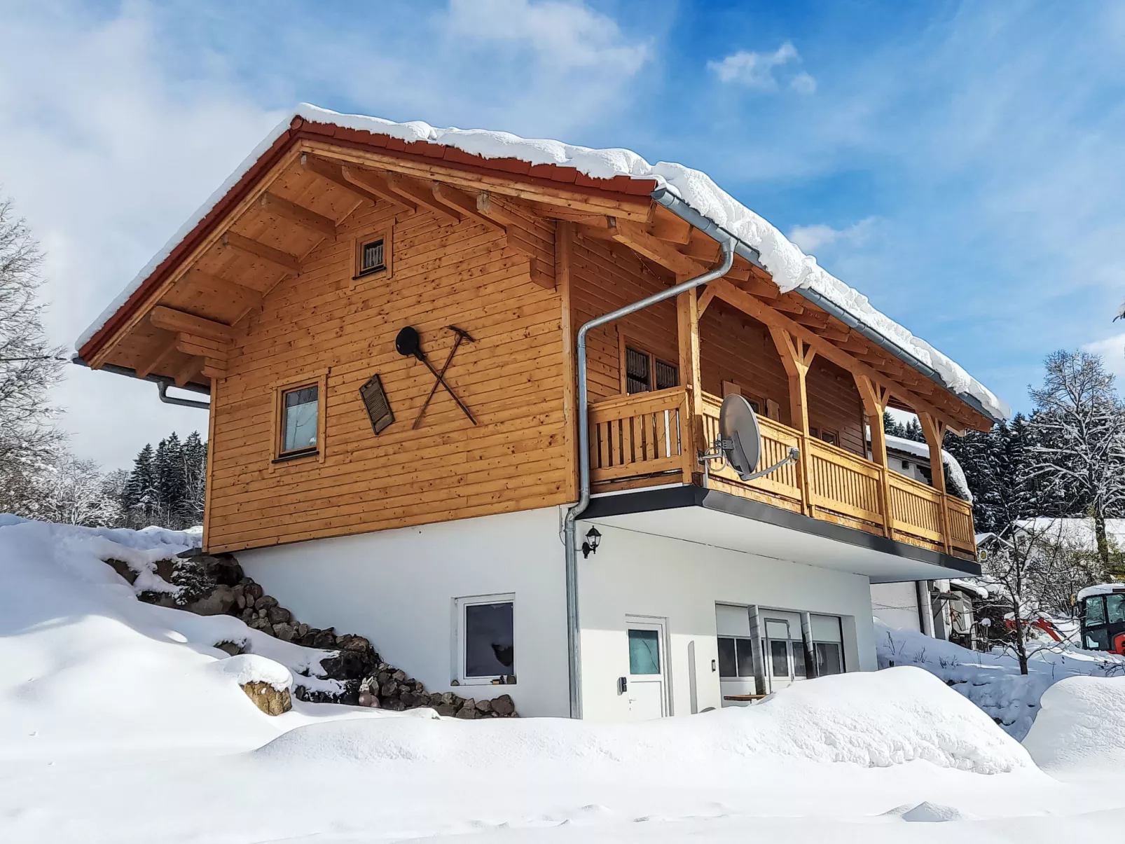 Chalet Toni mit Sauna - Buiten