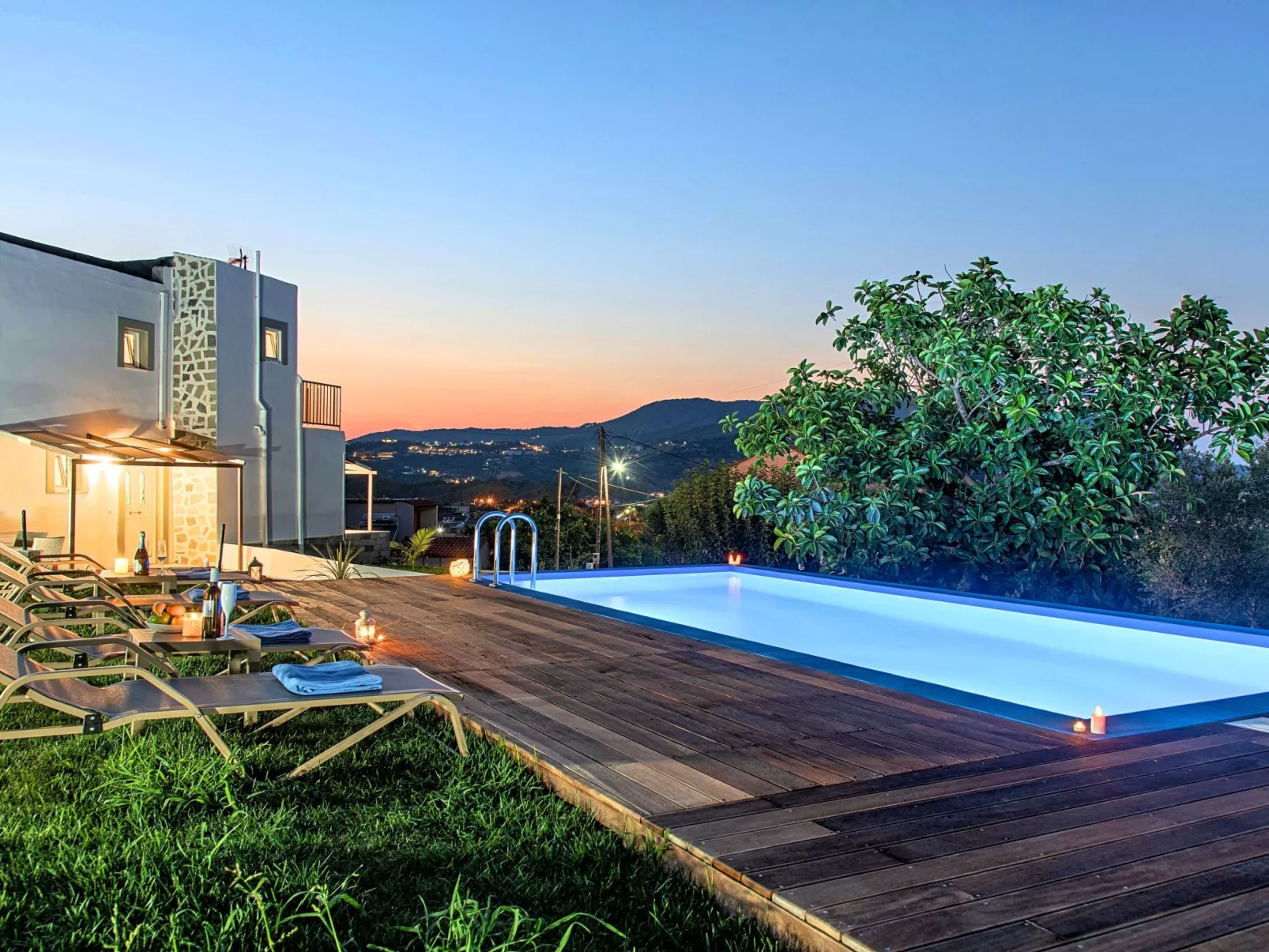 Georgioupolis Blaue Villa Privater Pool