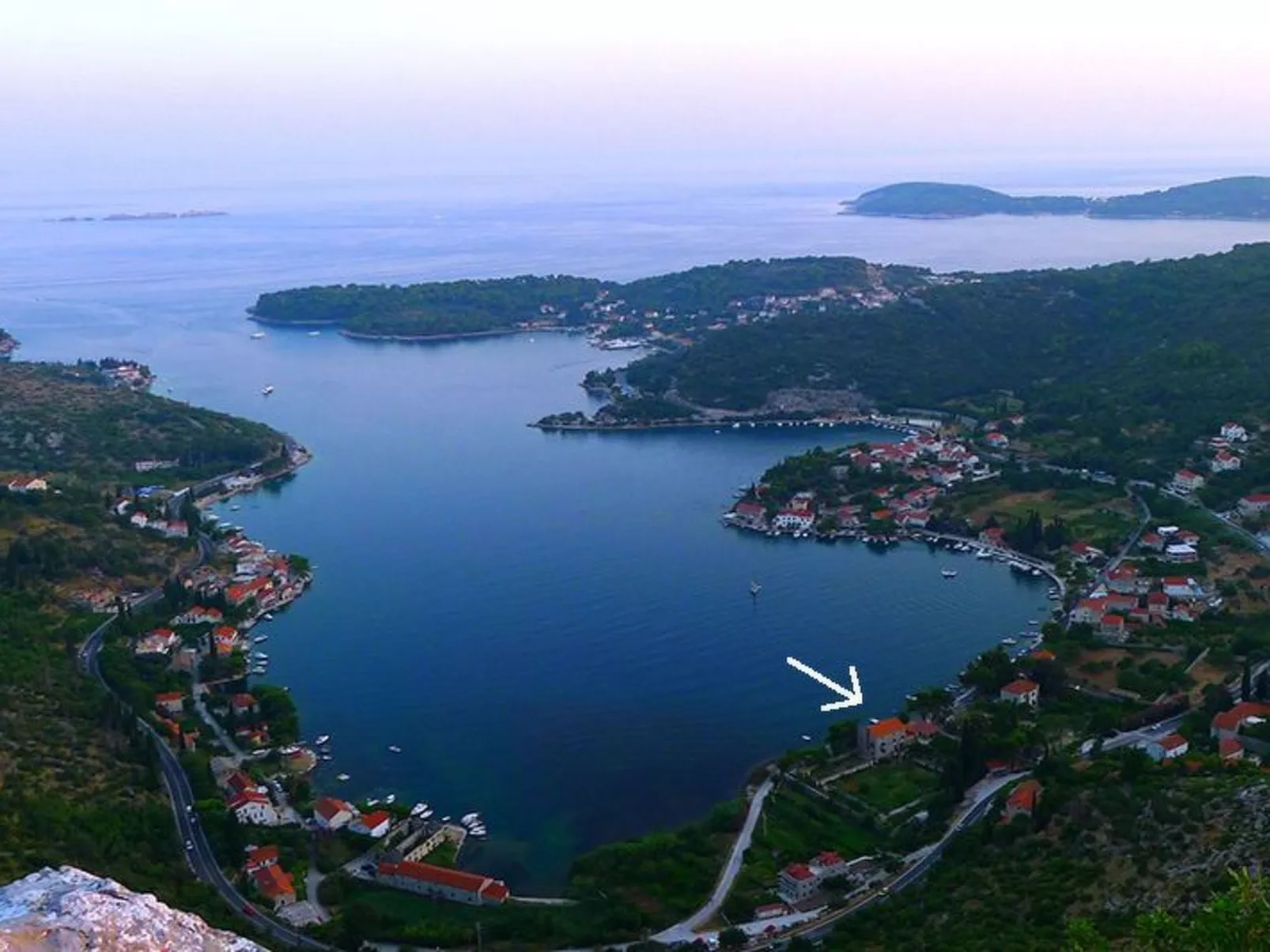 Privatzimmer im Schloss Seefront Zamagna, Mali Zaton NO. 7