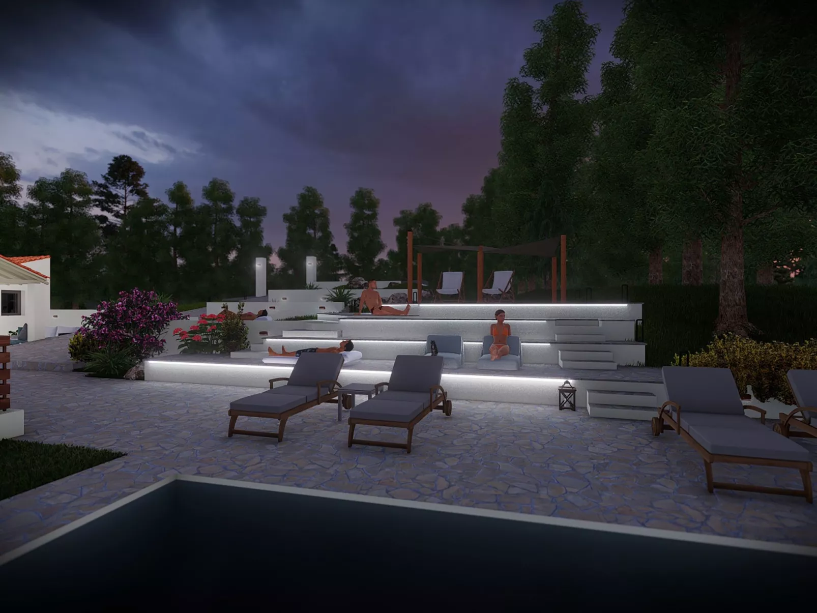 Villa Pine Trees bei Kardous, Skopelos Privater Pool