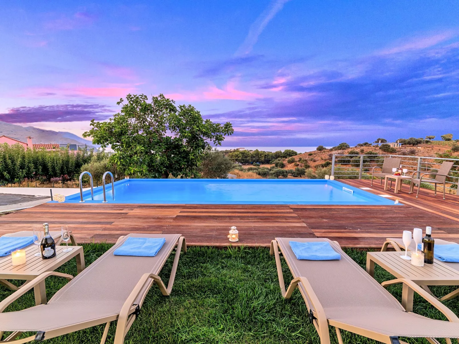 Georgioupolis Blaue Villa Privater Pool