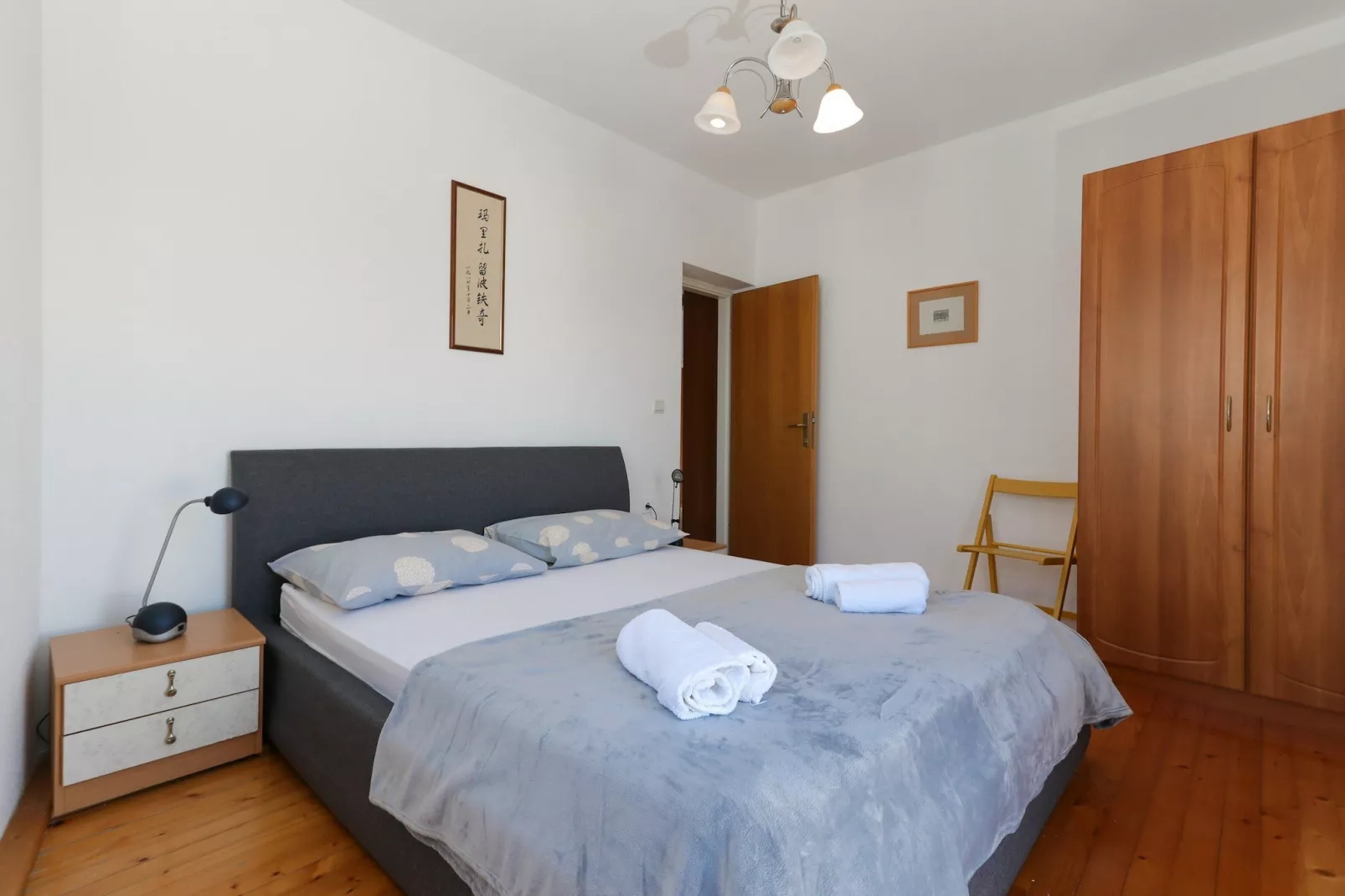 Apartment Perina - Comfort Two Bedroom Apartment with Terrace and Sea View - Slaapkamer
