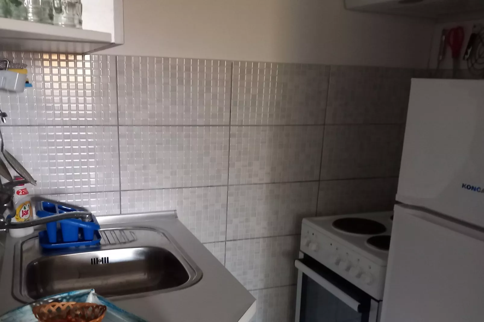 Guest House Green Corner Supetarska Draga - Studio Apartment with Terrace And Sea View - Keuken