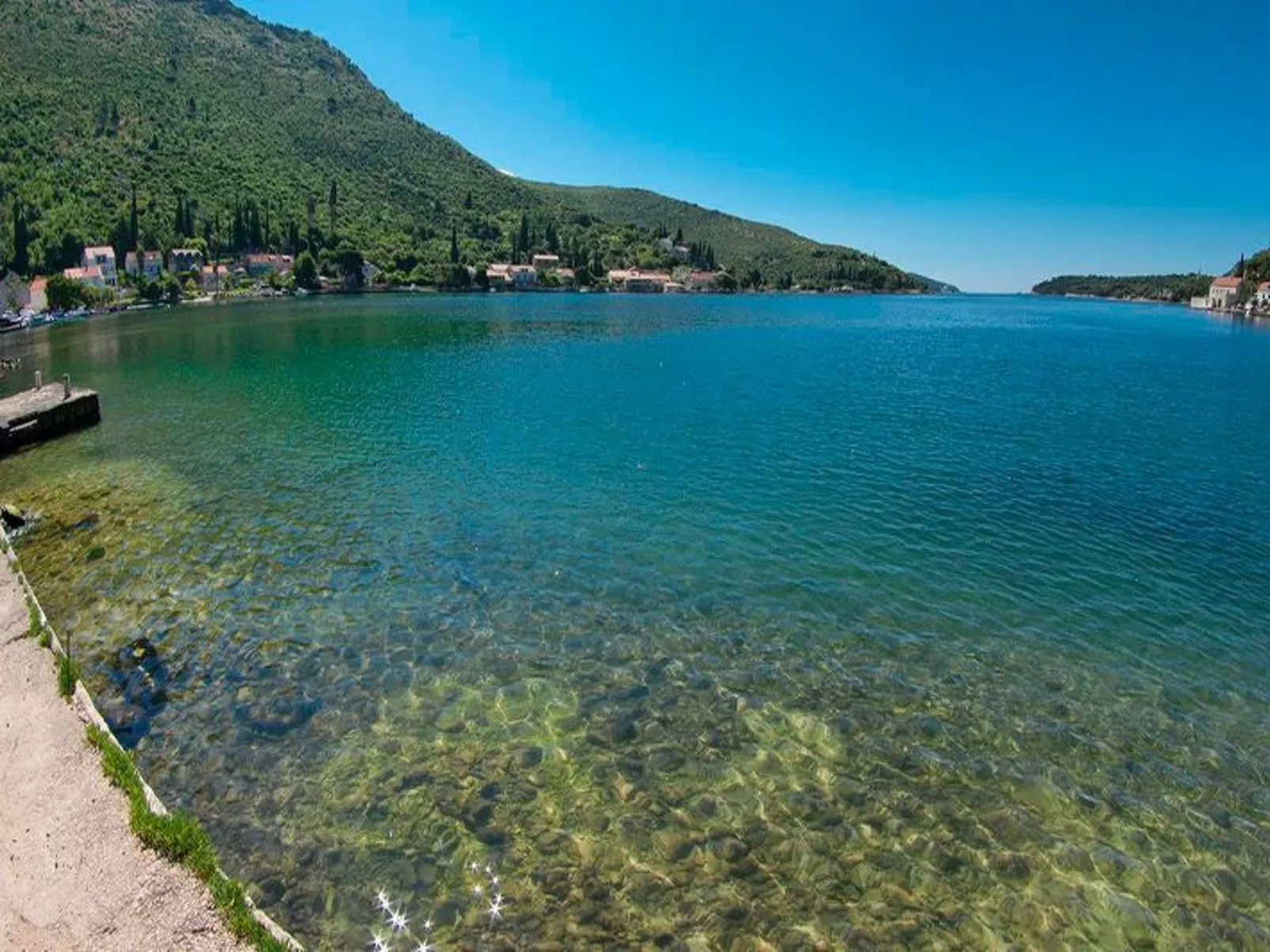 Privatzimmer im Schloss Seefront Zamagna, Mali Zaton NO. 8 - Buiten