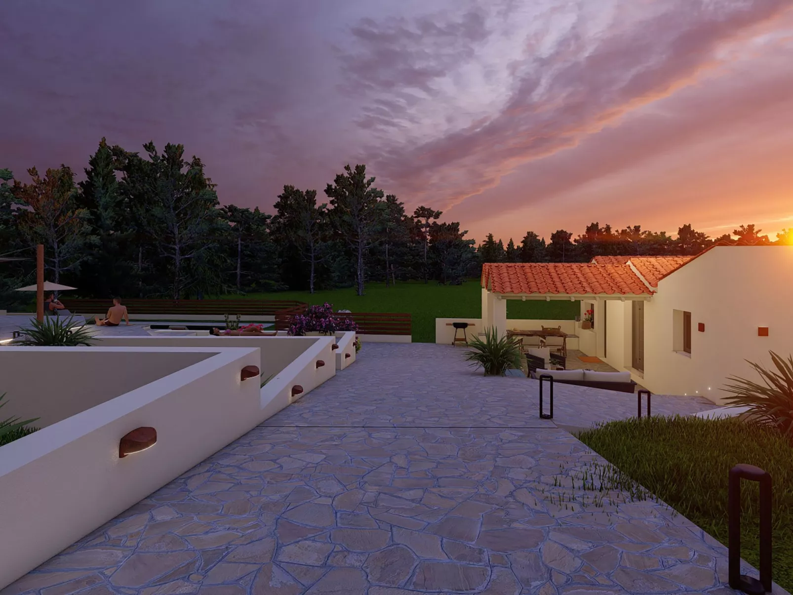 Villa Pine Trees bei Kardous, Skopelos Privater Pool - Buiten