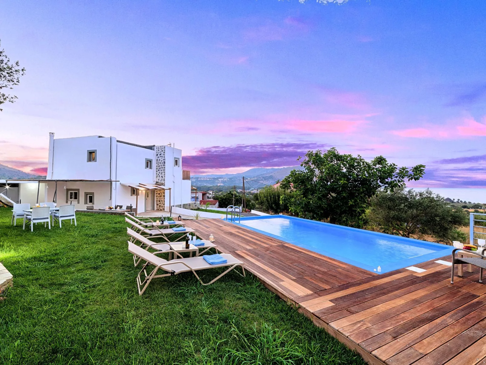 Georgioupolis Blaue Villa Privater Pool - Image-tags.info