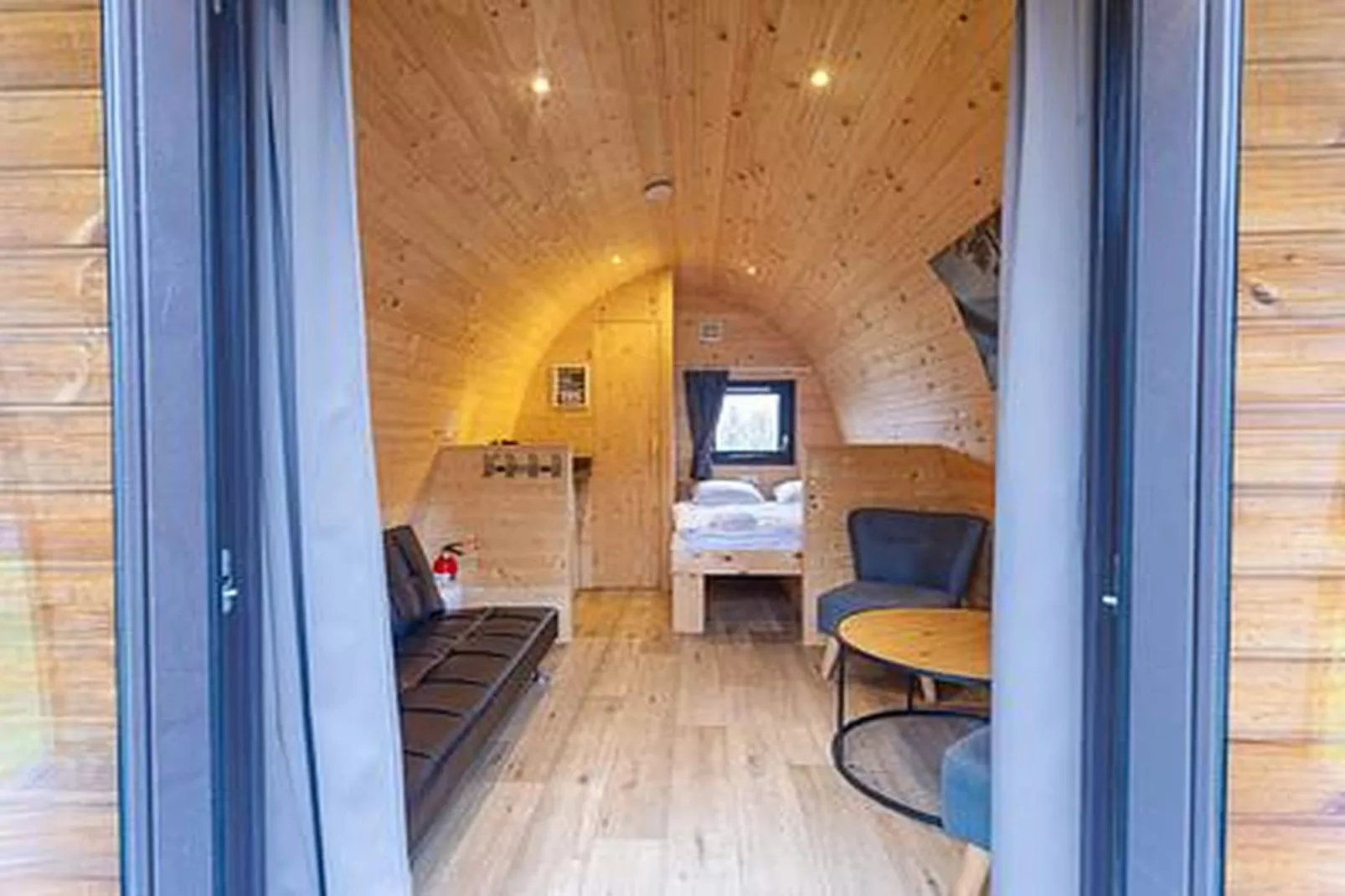 Duinhoeve Duinlodges 2 pers (huisdiervriendelijk) - Woonkamer