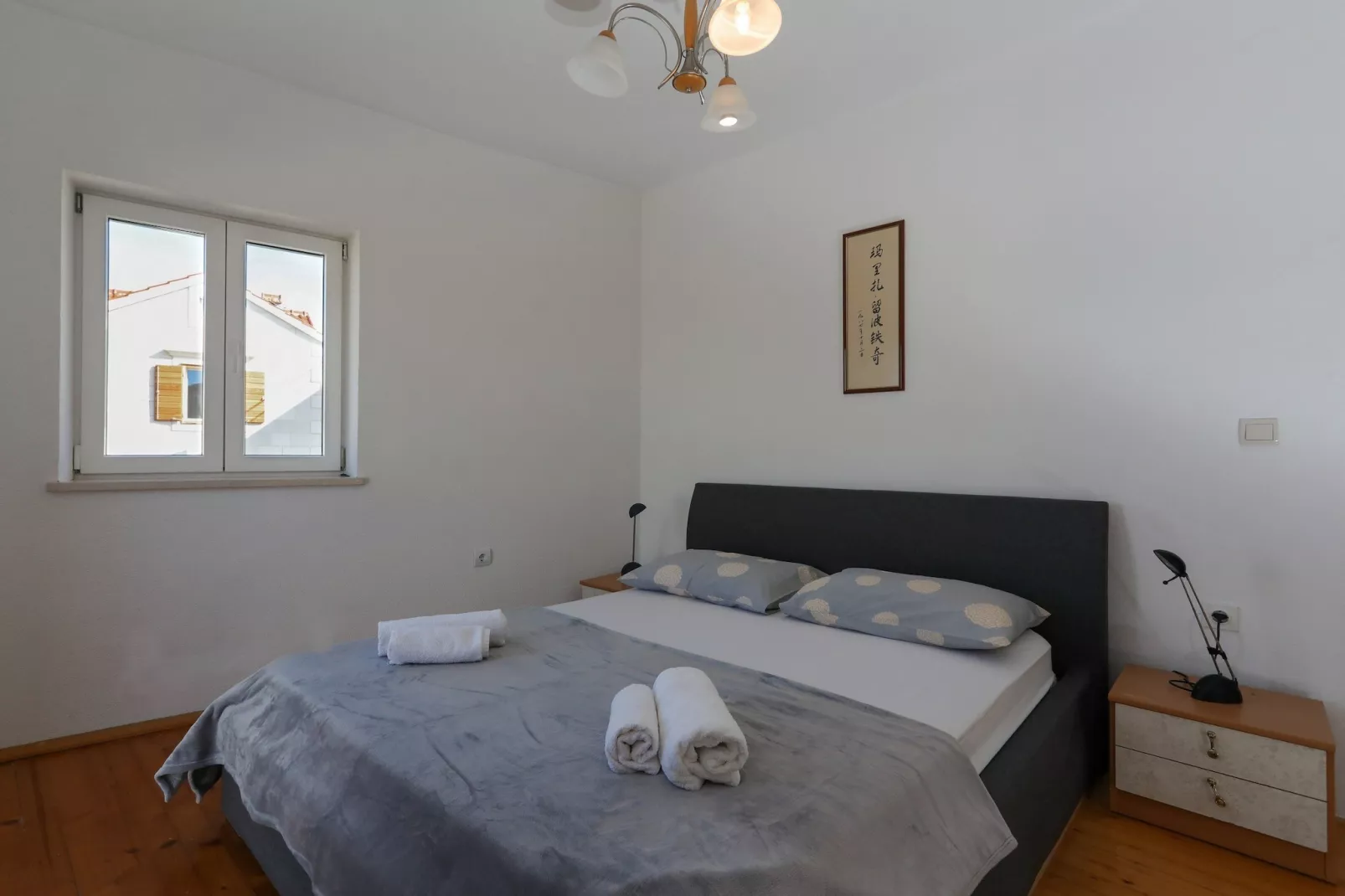 Apartment Perina - Comfort Two Bedroom Apartment with Terrace and Sea View - Slaapkamer