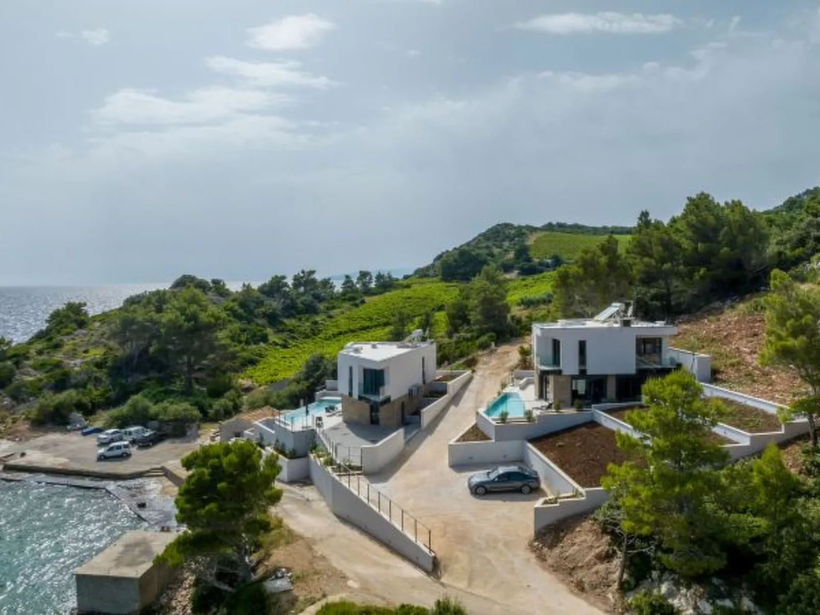 Beachfront villa Mare with seaview and pool - Buiten