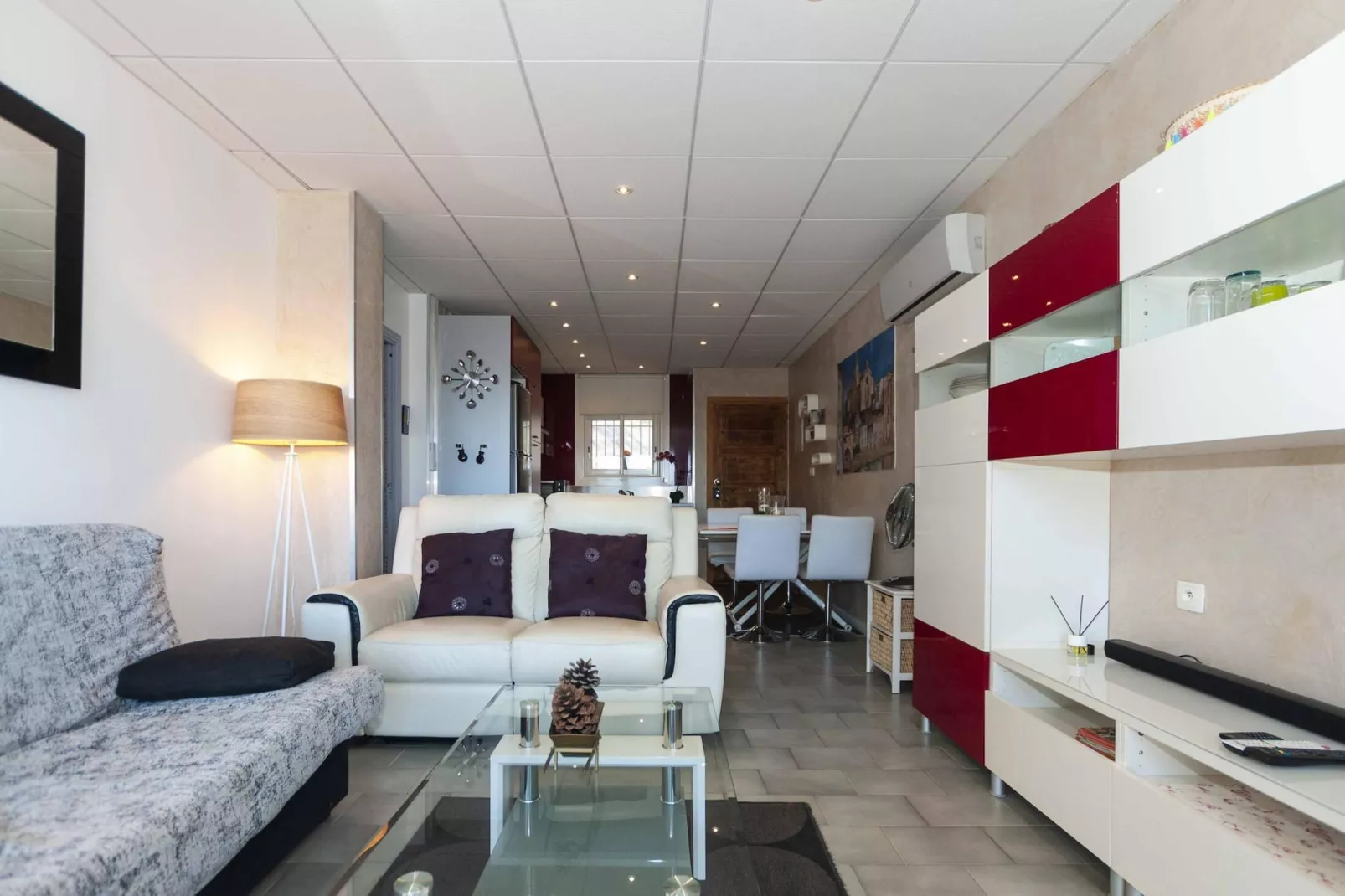 1233 VILA NEUS con piscina - Woonkamer