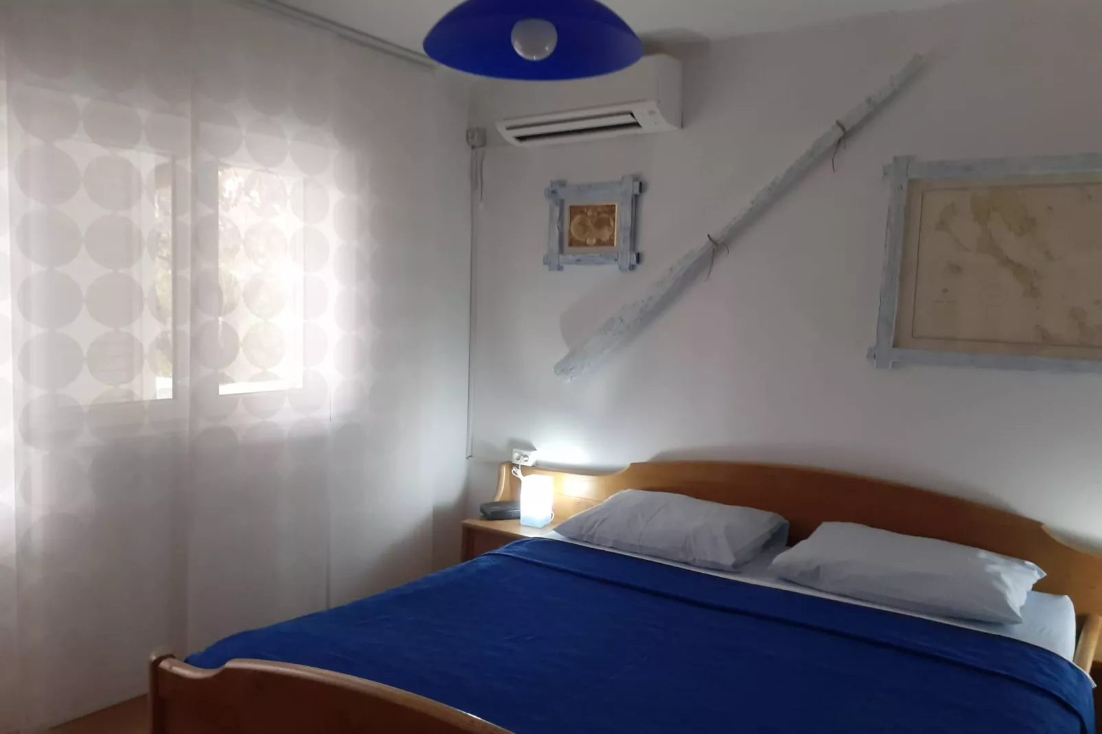 Guest House Green Corner Supetarska Draga - Studio Apartment with Terrace And Sea View - Slaapkamer