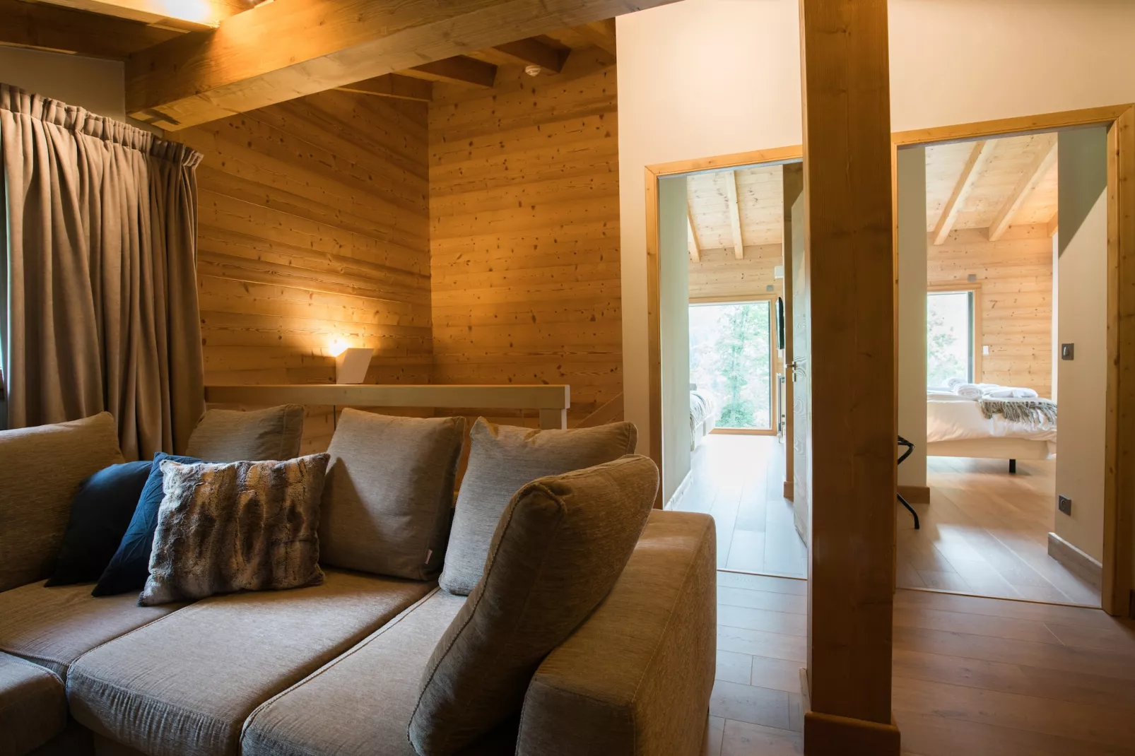 Les Portes de Megève 14 - Woonkamer