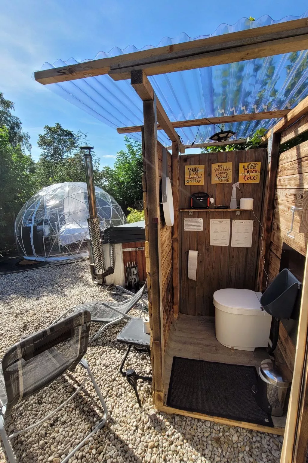 Bubble Übernachtung im Fichtelgebirge - Buiten