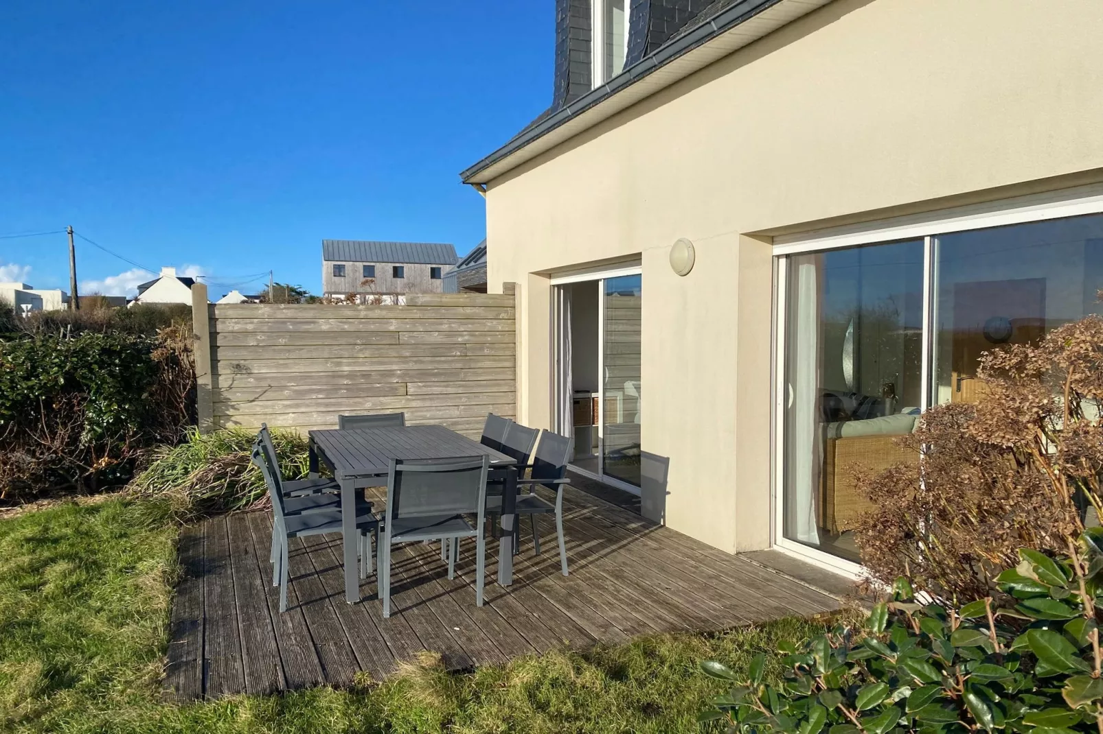 Ferienhaus mit Panoramablick Le Conquet - Buitenkant zomer