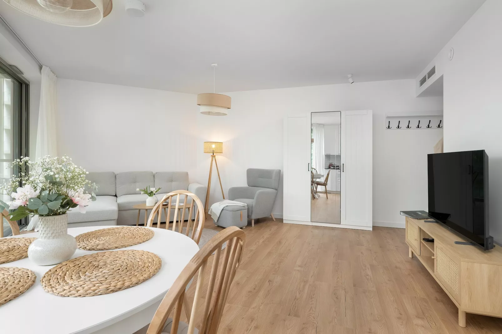 Apartament PINEA Grunwaldzka 82A-213 - Woonkamer