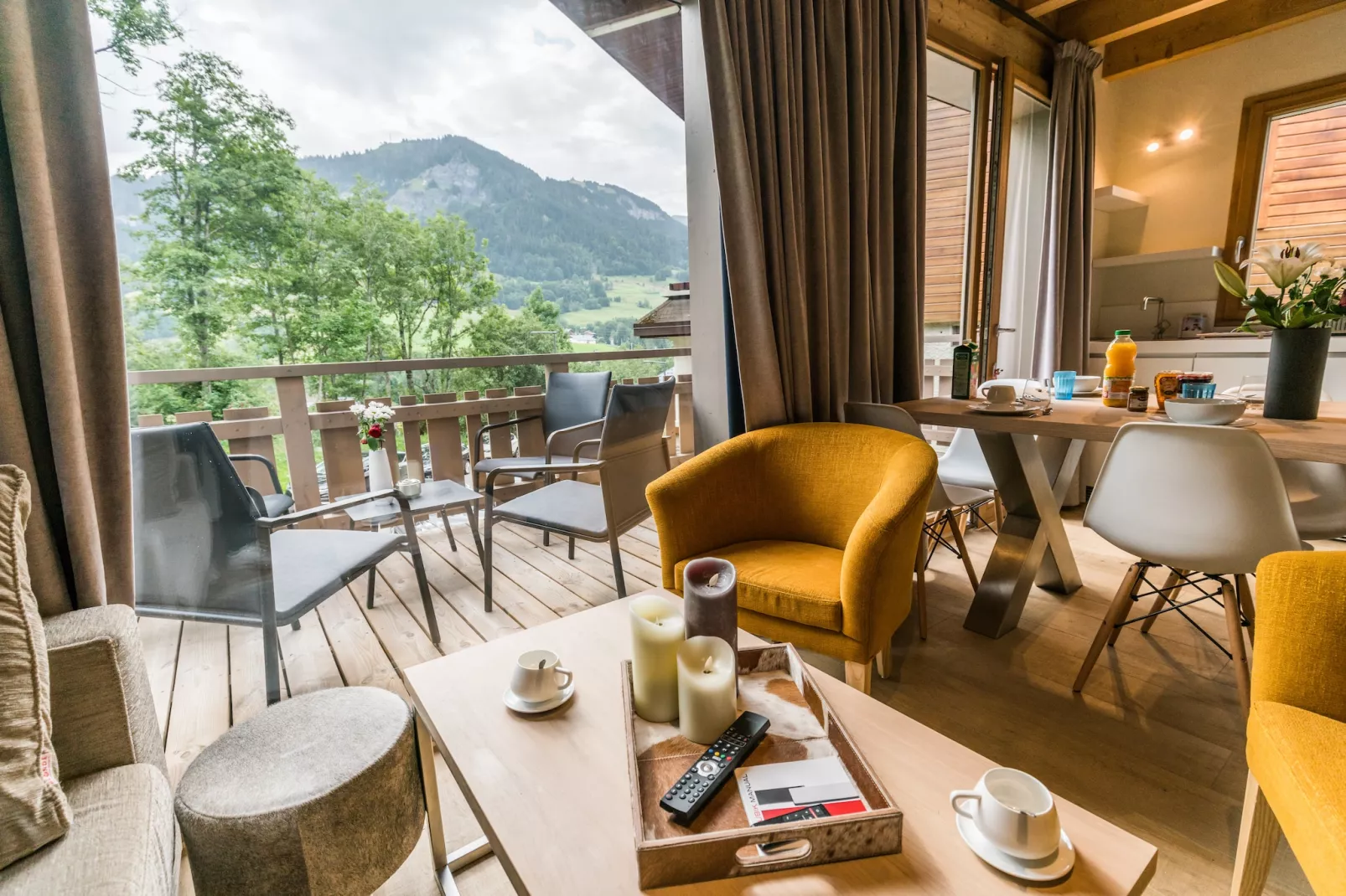 Les Portes de Megève 5 - Woonkamer