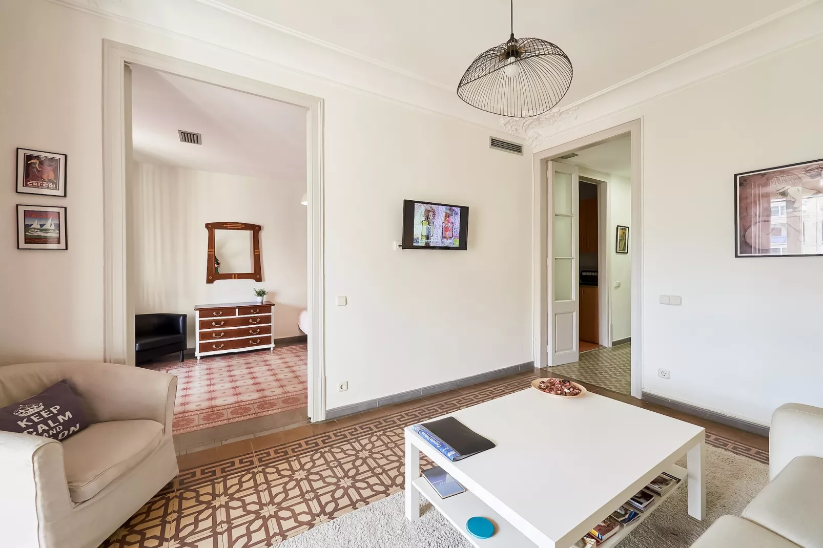 Rambla Paris Apartment - Woonkamer