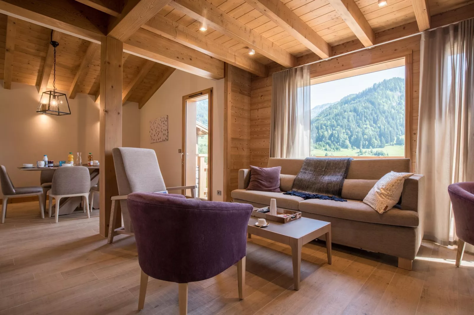Les Portes de Megève 4 - Woonkamer