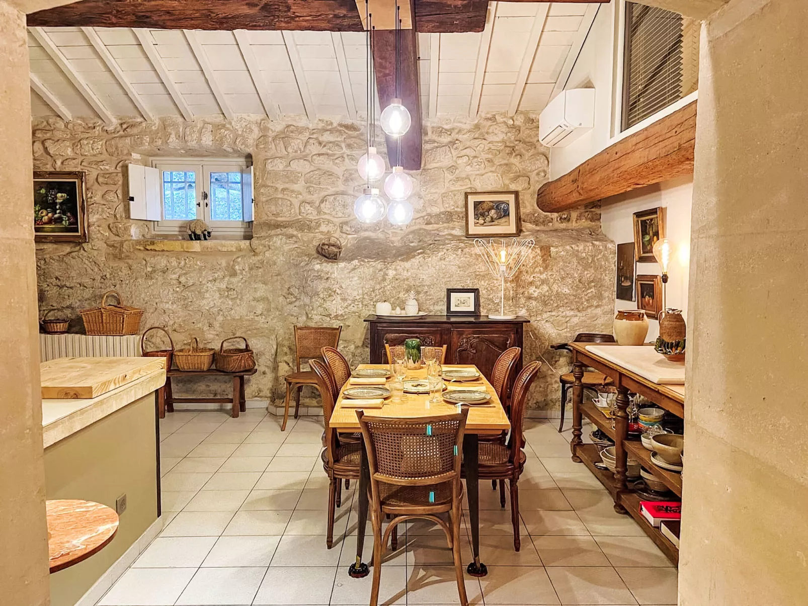 Mas du Castelet - Binnen