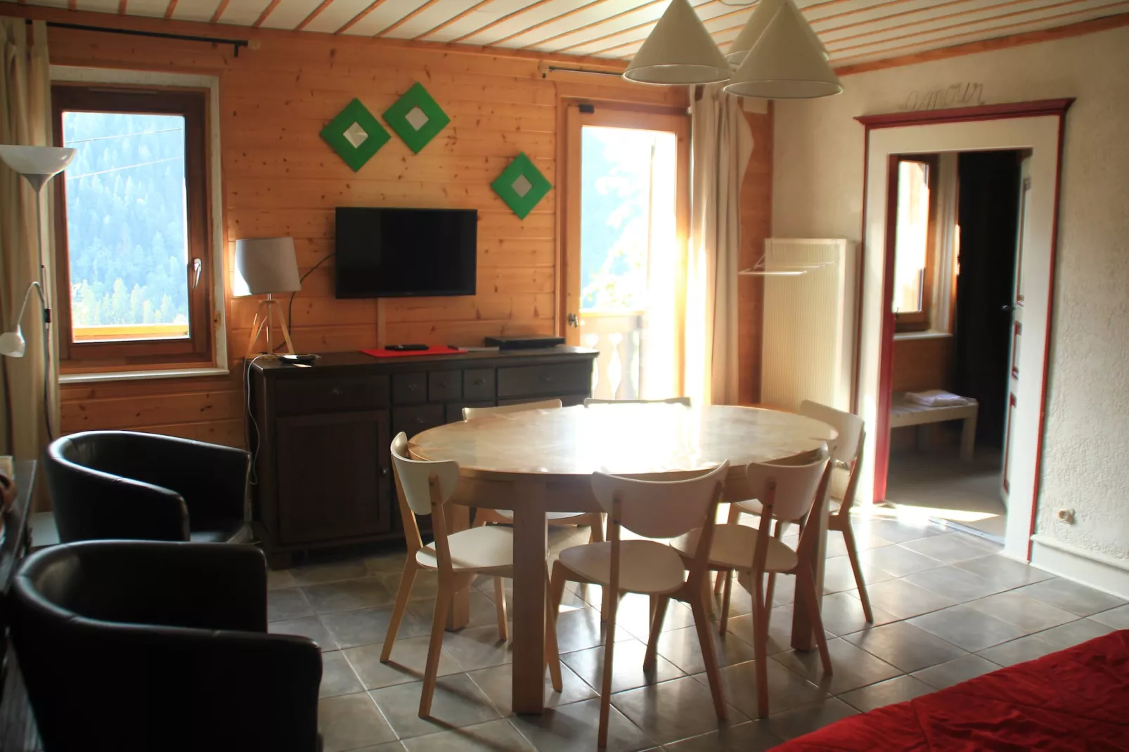 Chalet Chalune FDF NATURE & FARM 6 Pers. - Woonkamer