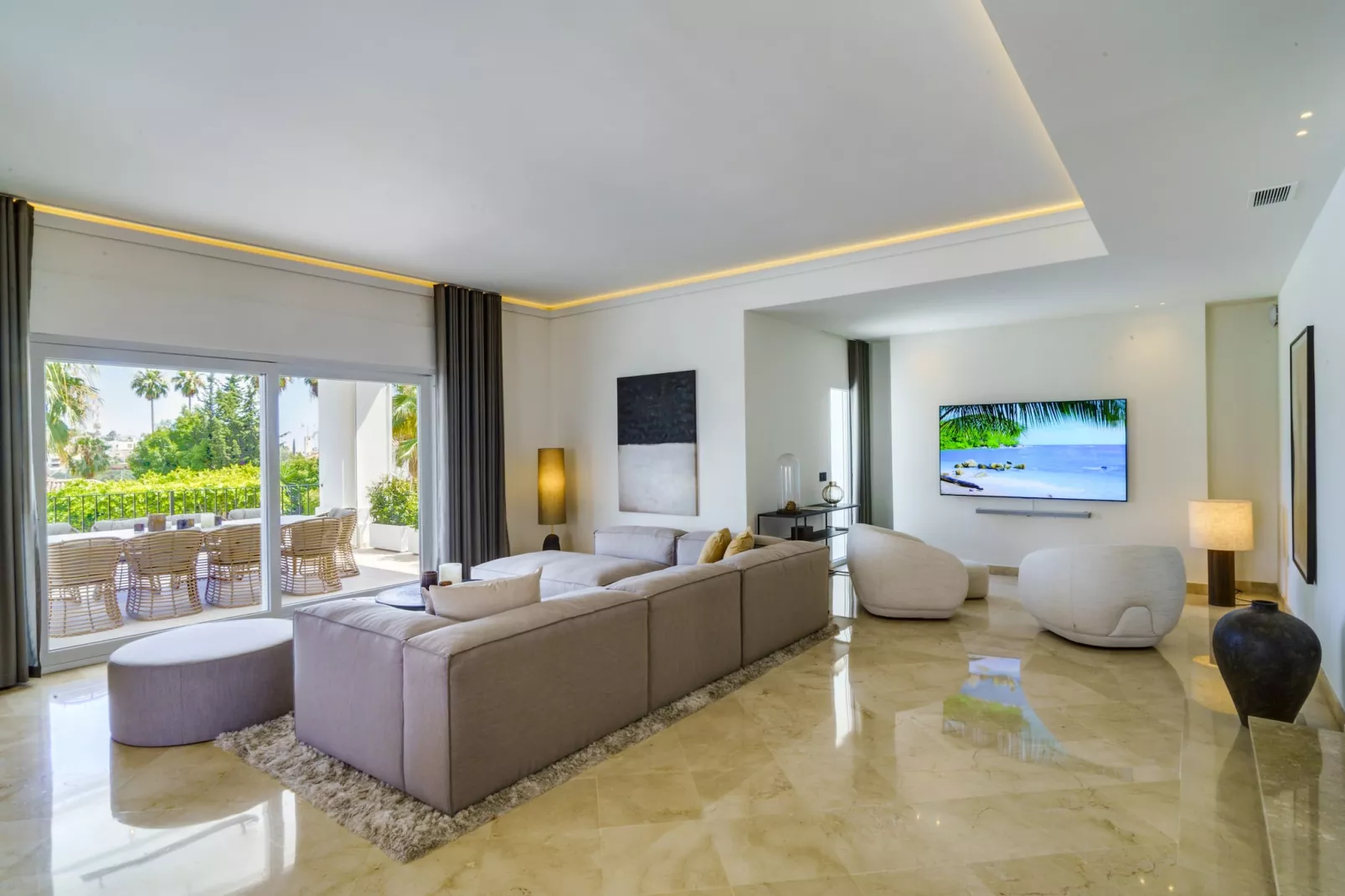 Fantastic Luxury Villa near Marbella - Woonkamer