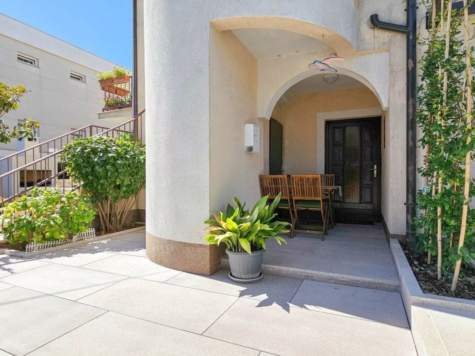 Wohnung "Maja" mit Terrasse - Buiten