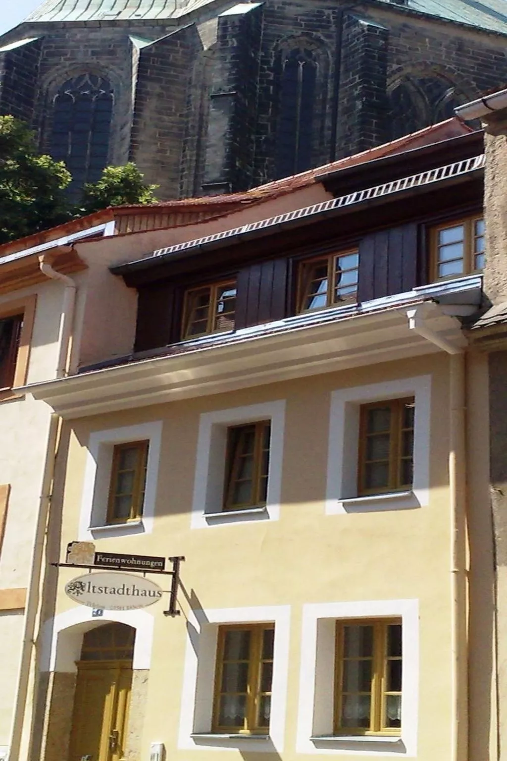 Neiße-Gästezimmer im Altstadthaus - Buiten